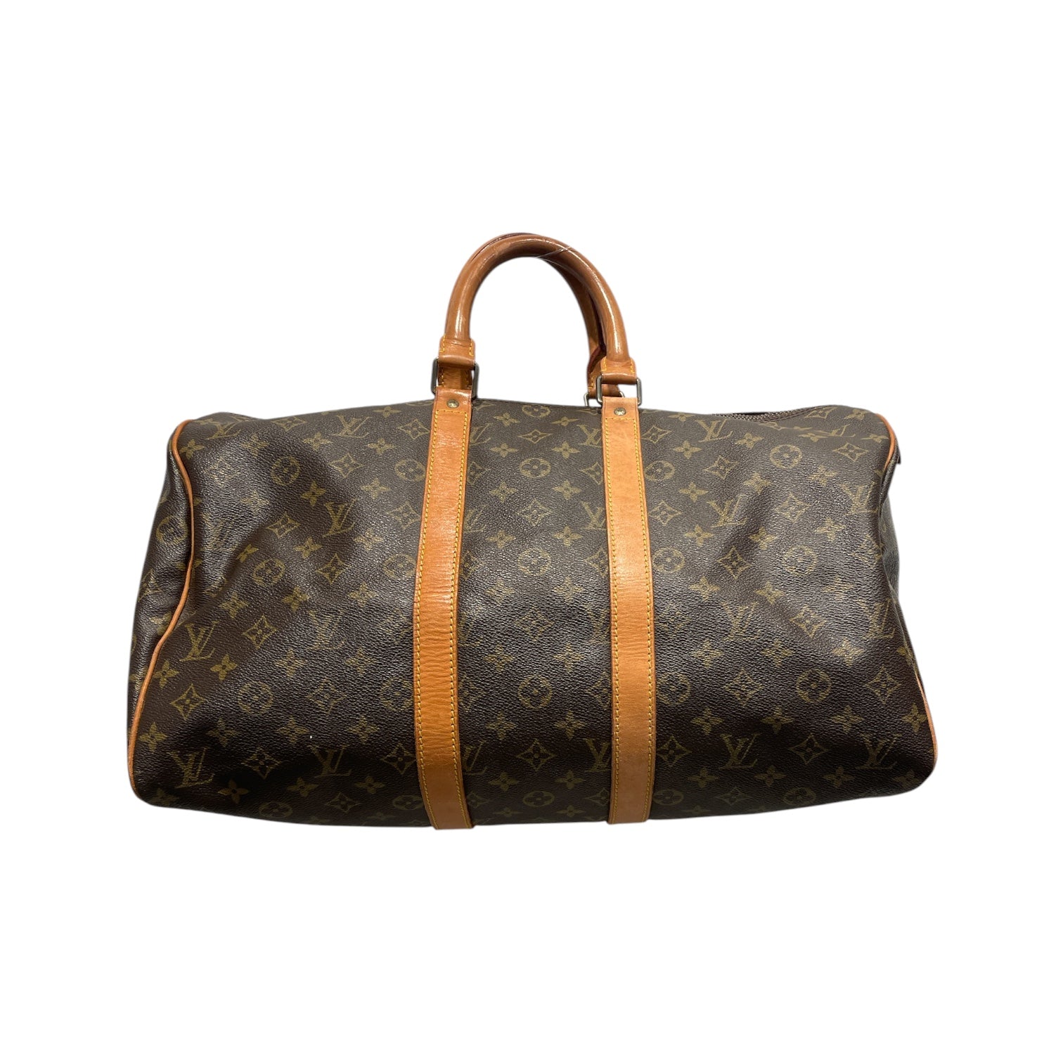 LOUIS VUITTON/Luggage/Monogram/Cotton/BRW/KEEPALL view 2