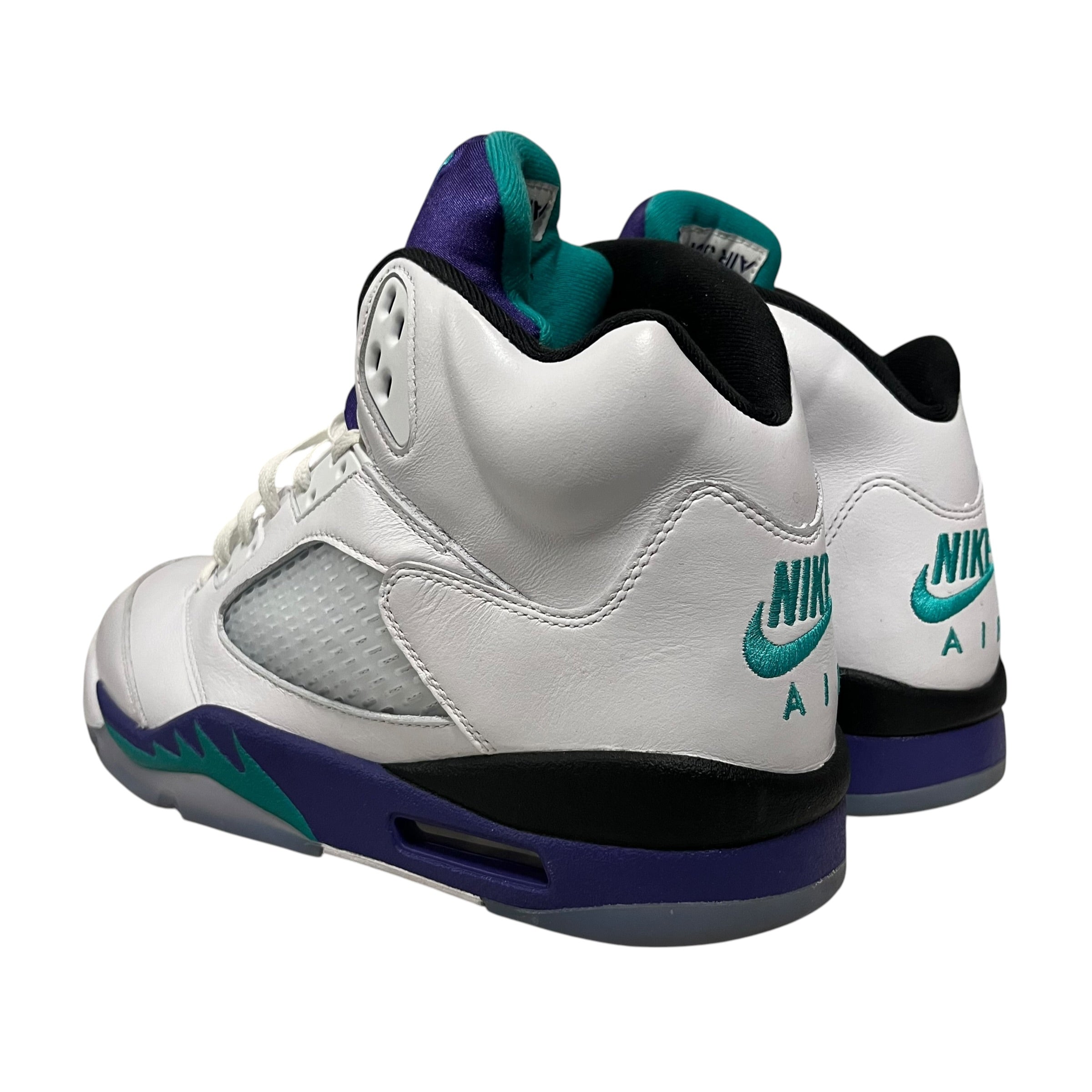 JORDAN BRAND/Hi-Sneakers/US 12/Leather/WHT/jordan 5 grape wht shoes view 2