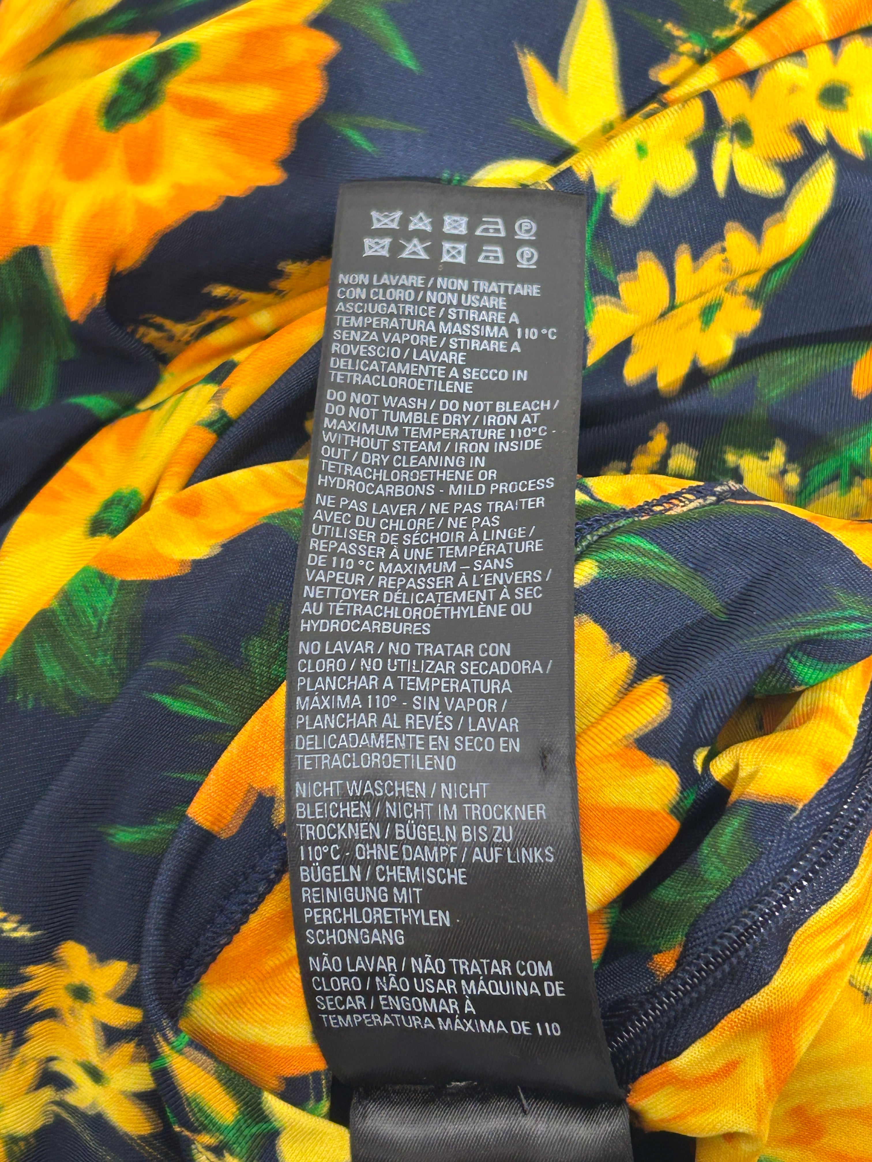 BALENCIAGA/LS Dress/36/Floral Pattern/Polyester/MLT/ view 5