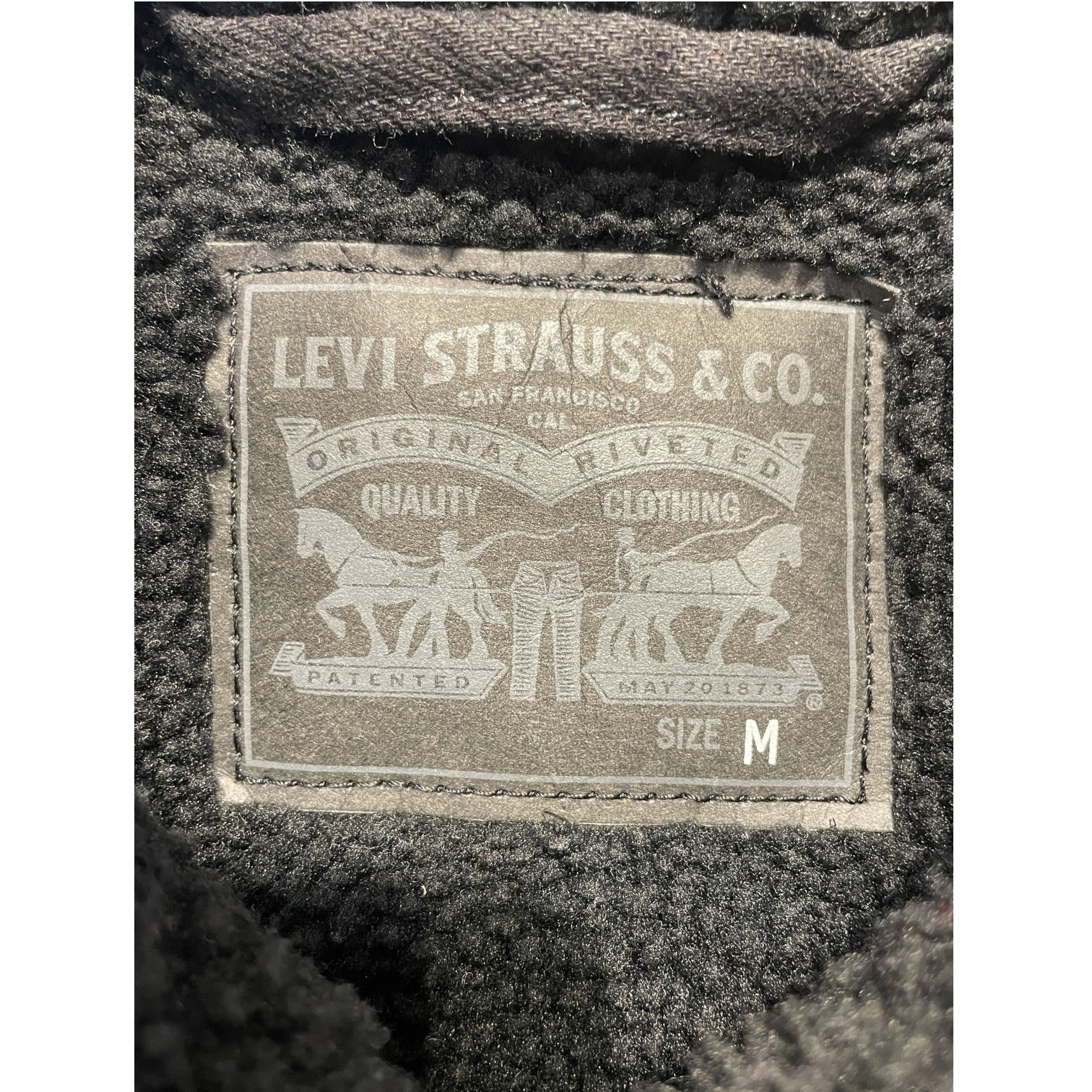 Levi's/Jacket/M/BLK/Sherpa Lined snap button black view 3