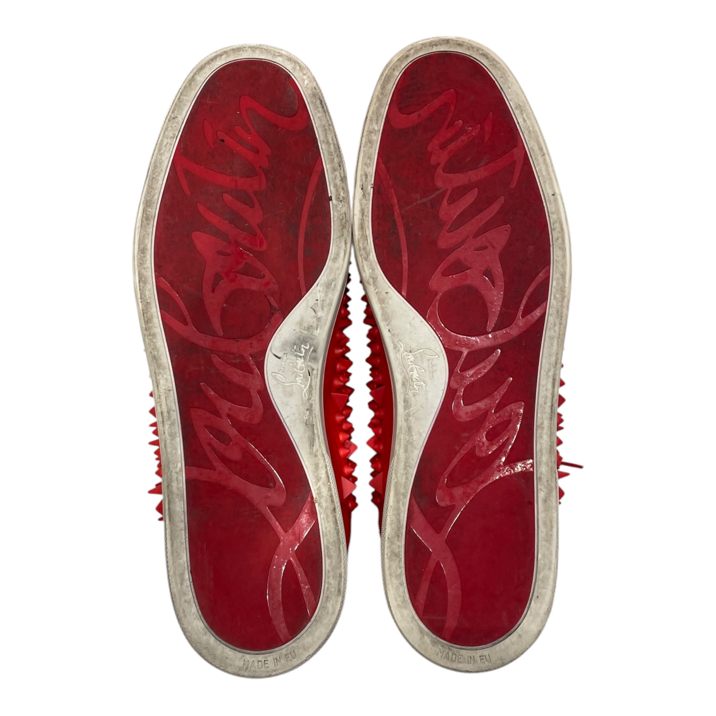 Christian Louboutin/Hi-Sneakers/EU 46/Suede/ORN/CLORGSTUDDEDSPIKESNEAKER view 3