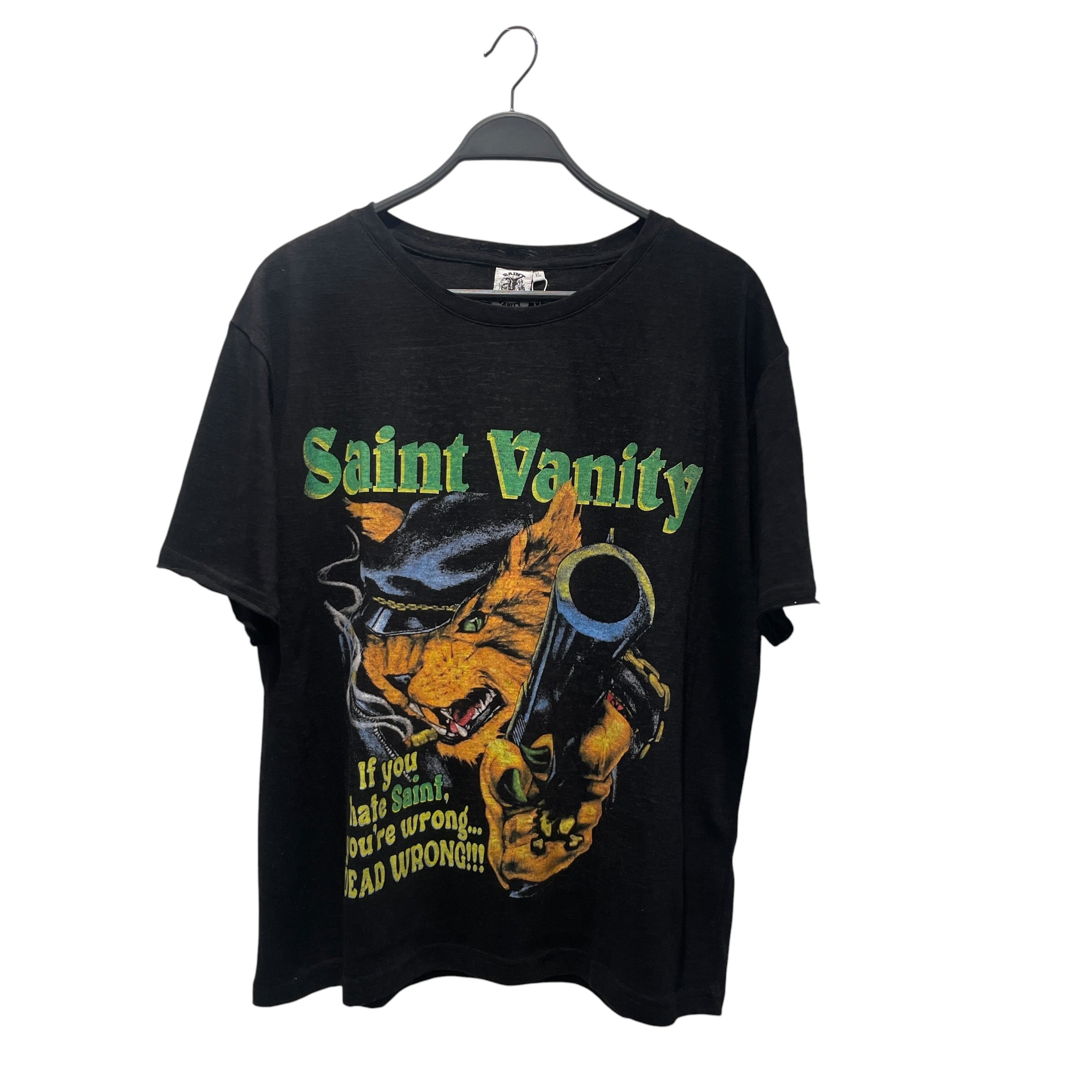 SAINT VANITY/T-Shirt/XL/Cotton/BLK/HATE SAINT VINTAGE view 1