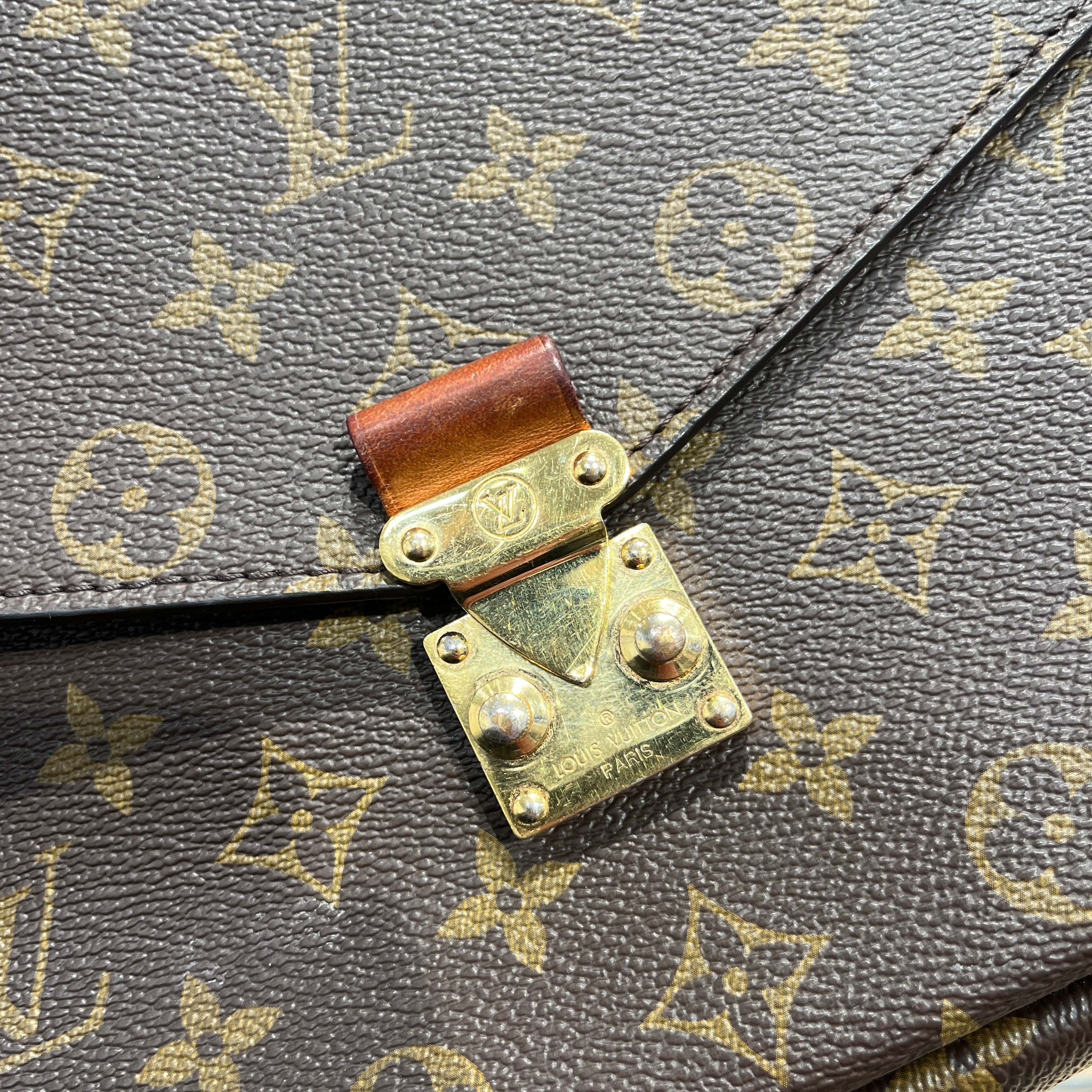 LOUIS VUITTON/Cross Body Bag/Monogram/Leather/BRW/POCHETTE METIS view 5