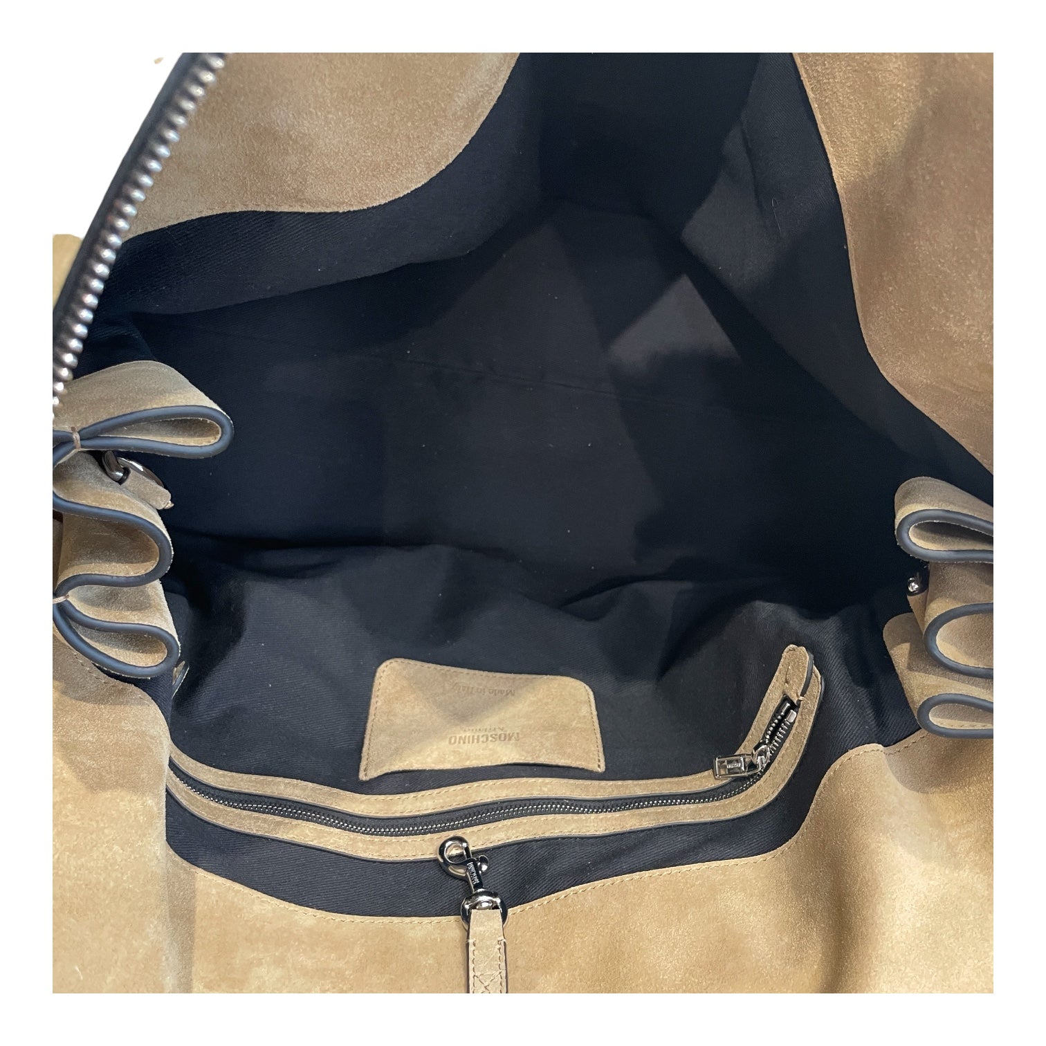 MOSCHINO/Boston Bag/Suede/CML/tie me boston bag view 8