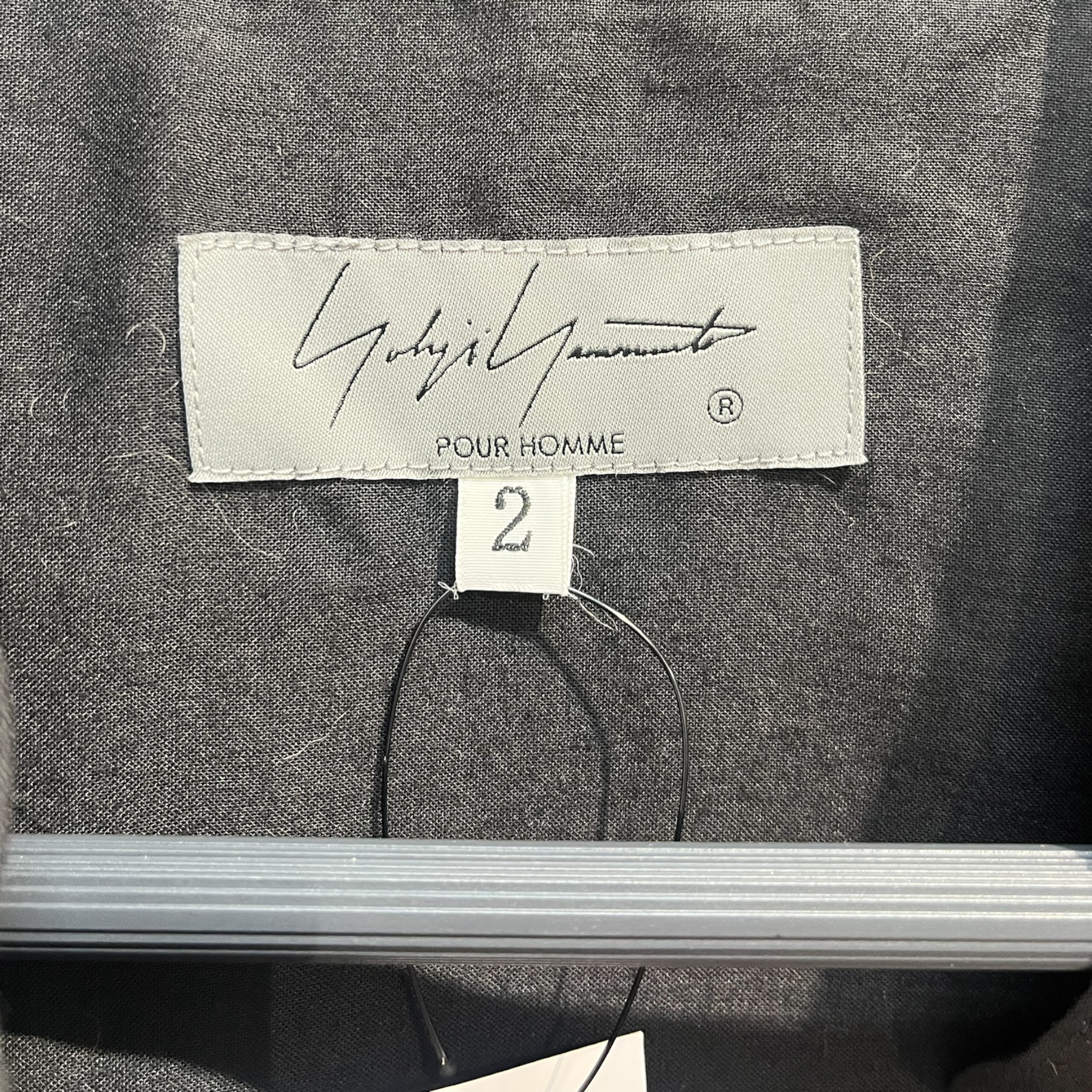 YOHJI YAMAMOTO/LS Dress/2/Cotton/BLK/traditional clasps view 6