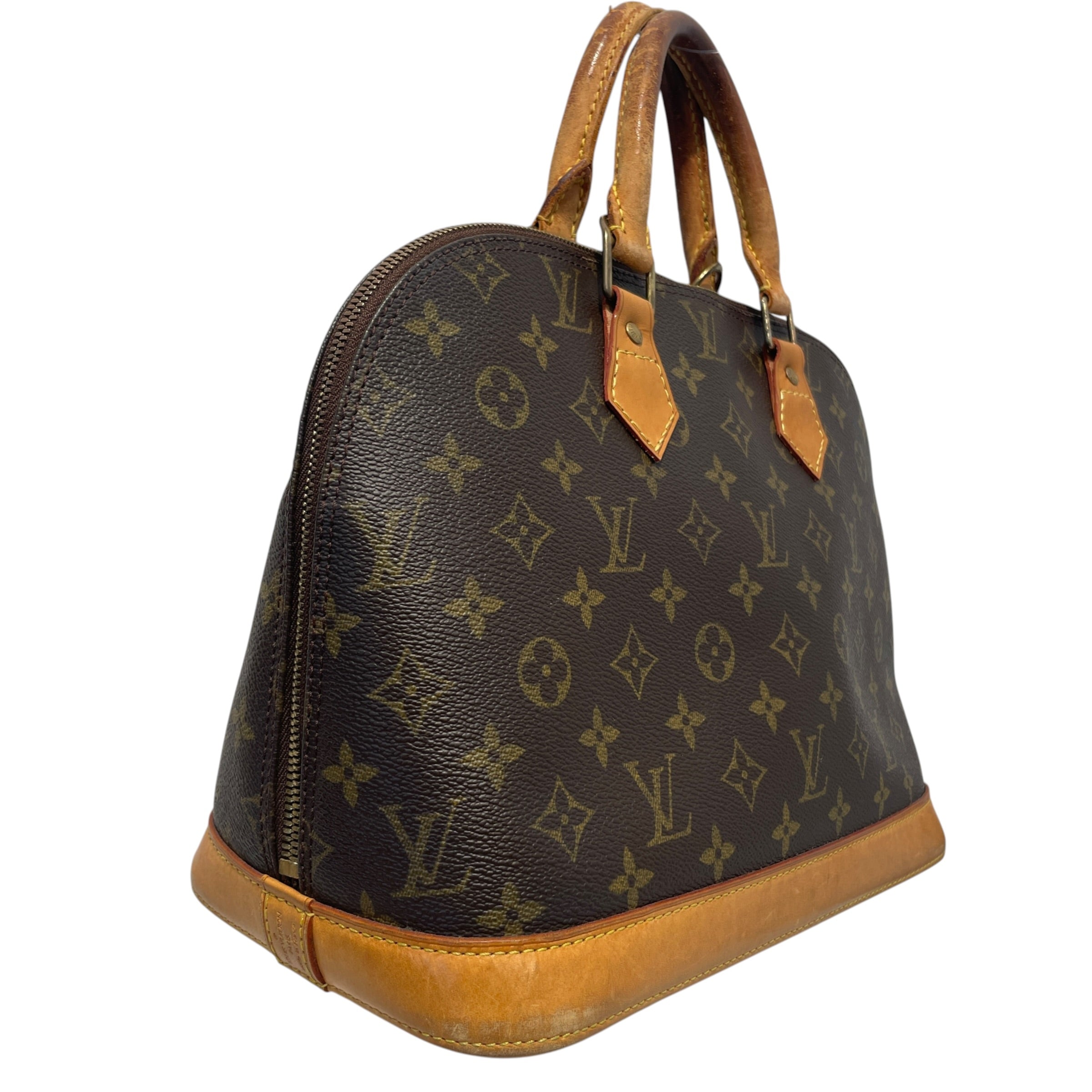 LOUIS VUITTON/Hand Bag/Monogram/Leather/BRW/Alma Handbag view 3