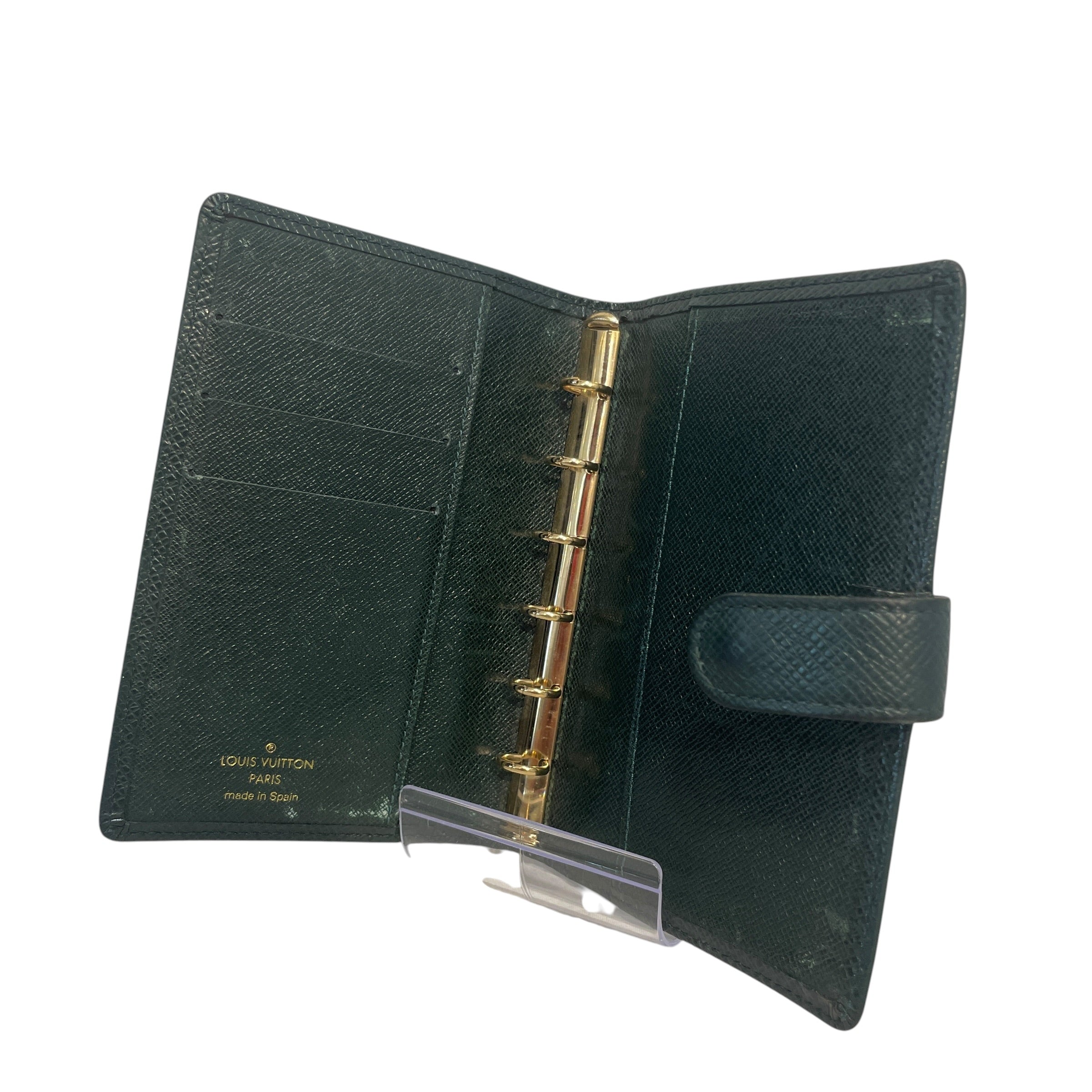 LOUIS VUITTON/Planner Cover/Leather/GRN/Agenda PM Cover view 3