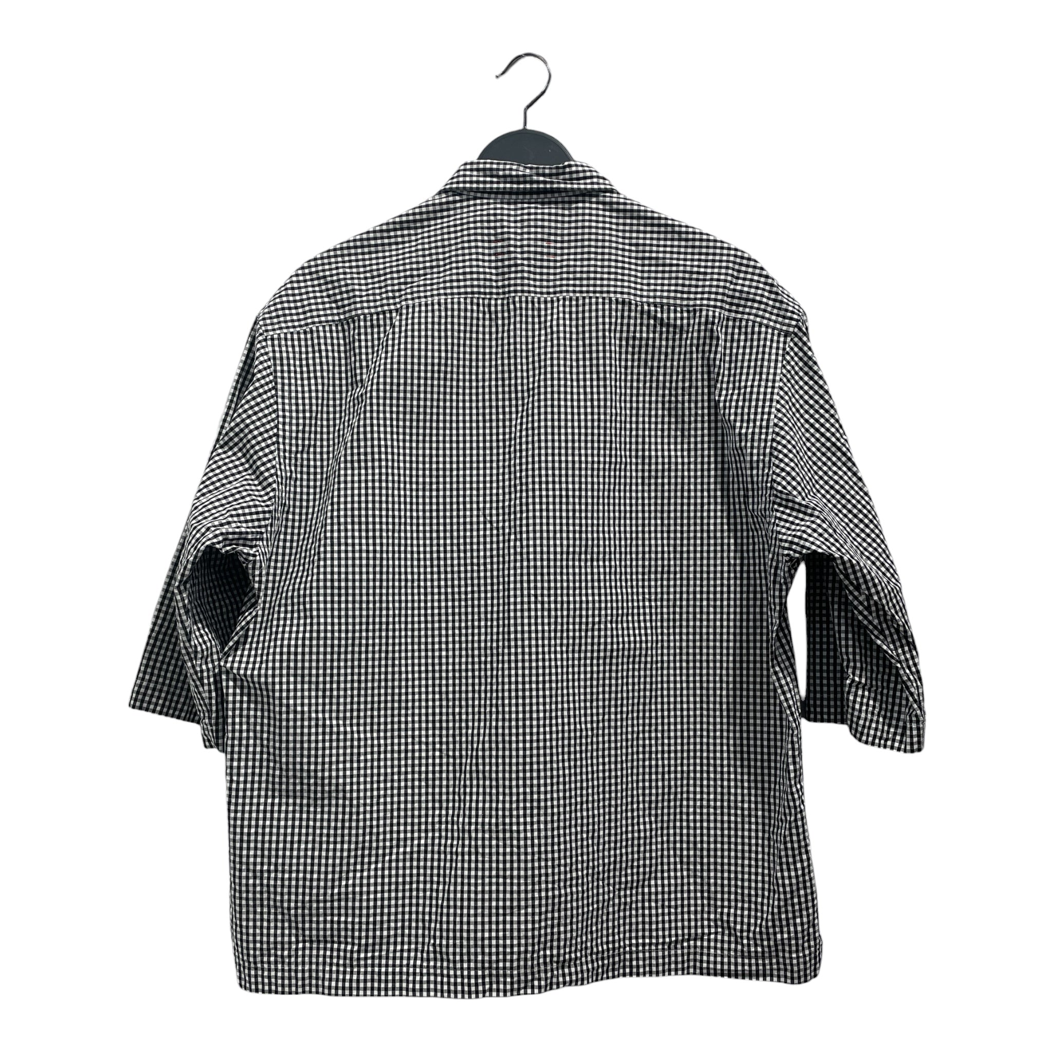 unfil/SS Shirt/3/Cotton/MLT/Gingham Check/Black Gingham Check Shirt view 2