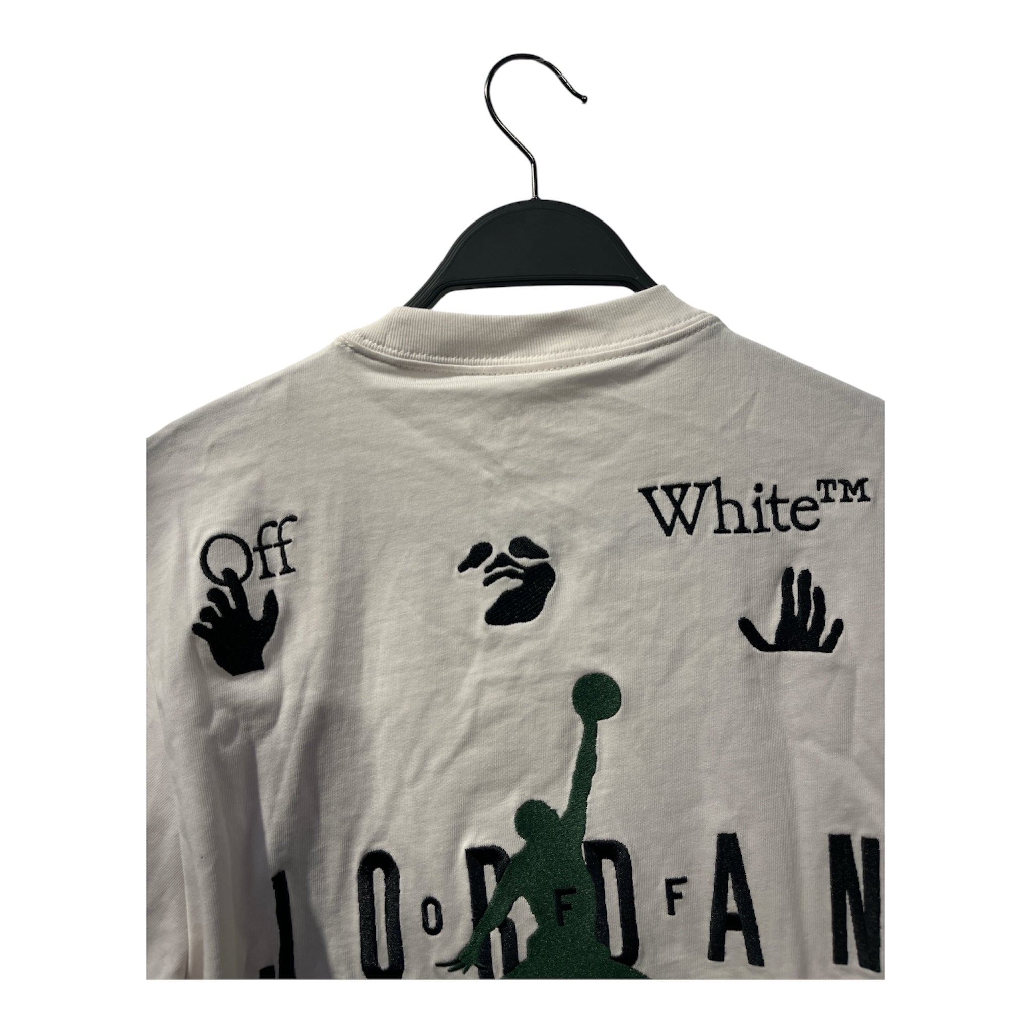 JORDAN BRAND/OFF-WHITE/T-Shirt/XS/Cotton/WHT/"AIRJORDAN/OFF-WHITE" view 4