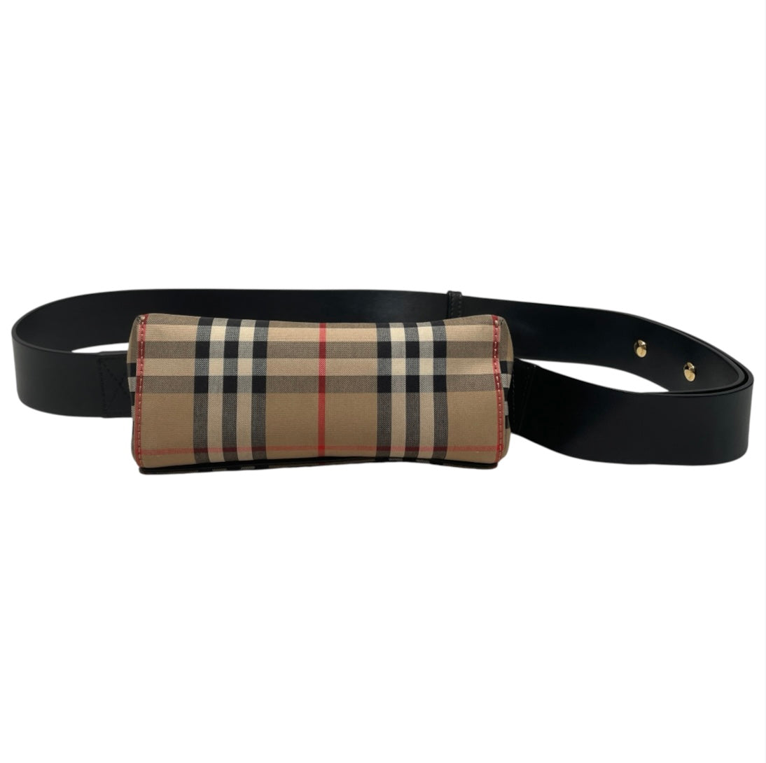 BURBERRY/Cross Body Bag/Plaid/Cotton/BEG/HACKBERRY view 3