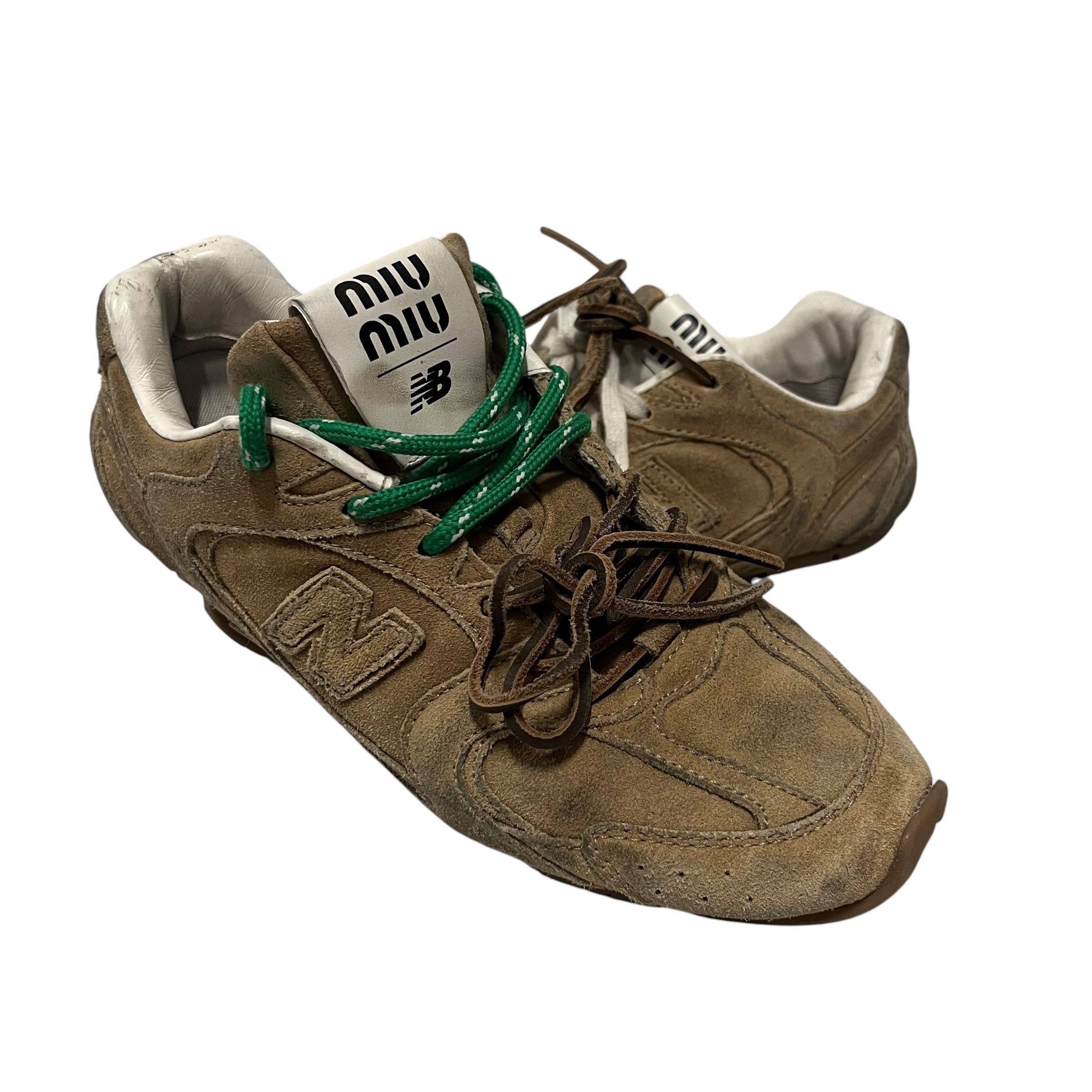 NEW BALANCE/Low-Sneakers/EU 38/Suede/CML/MIU MIU 530 SL view 5