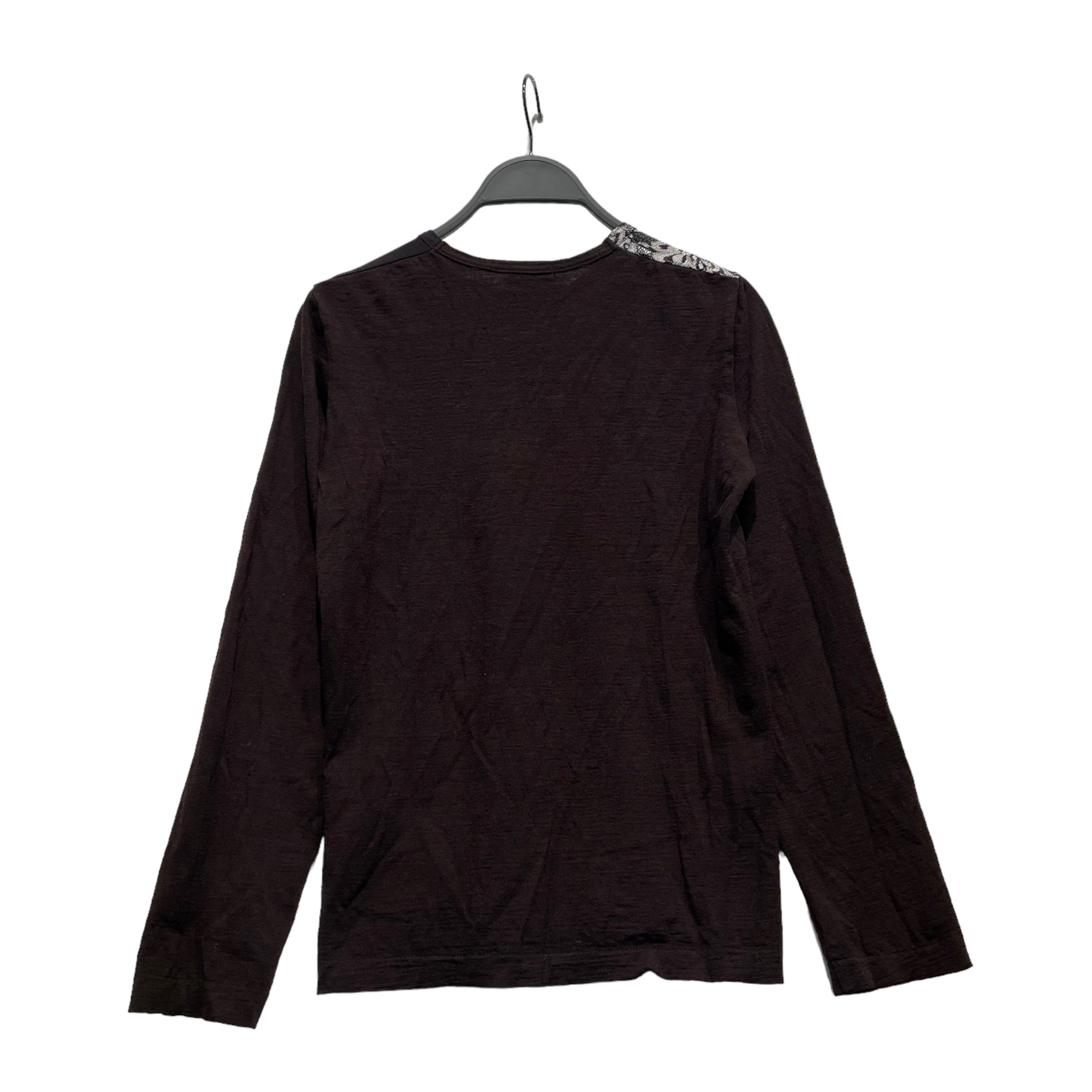 tricot COMME des GARCONS/LS T-Shirt/Brown/Wool/All Over Print/TT-040480/TT-040480 view 2