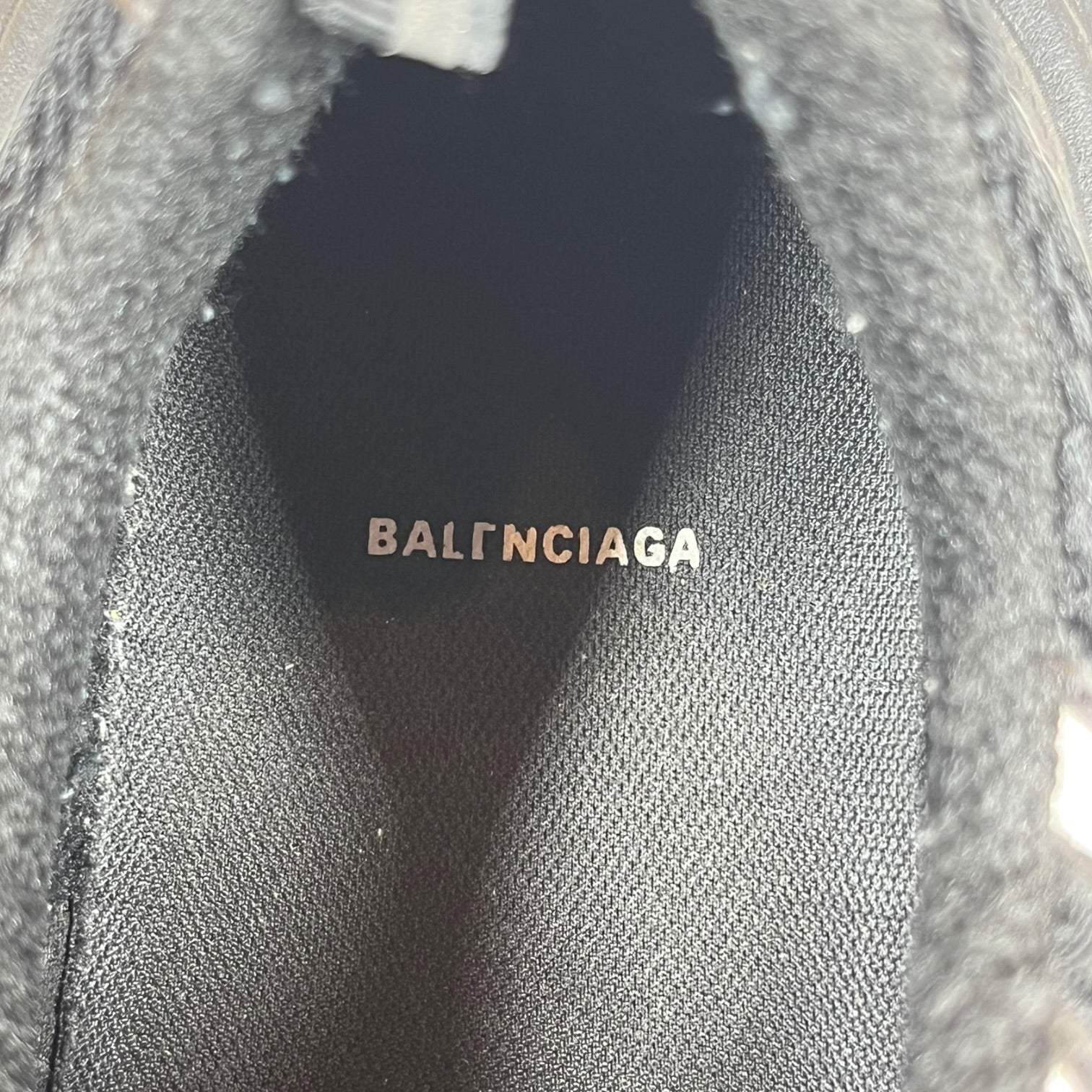 BALENCIAGA/Low-Sneakers/EU 43/Cotton/BLK/3XL Sneaker Black/White view 3
