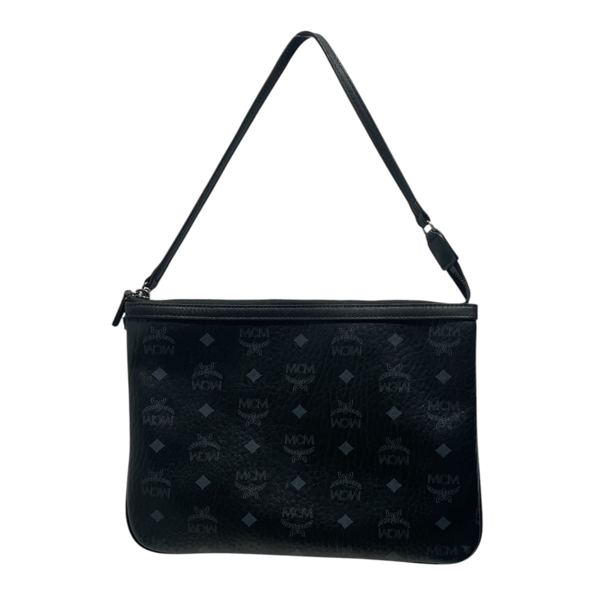 MCM/Pouch/Monogram/Leather/BLK/ view 1