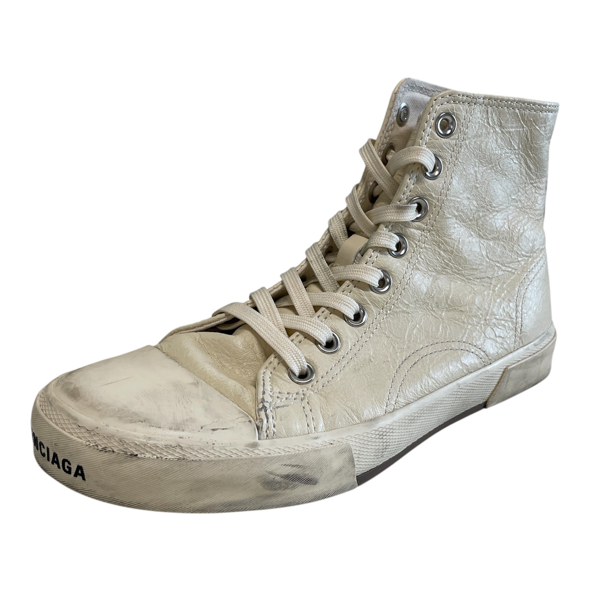 BALENCIAGA/Hi-Sneakers/EU 40/Leather/WHT/ HI-TOP TRAINER/CONVERSE view 3