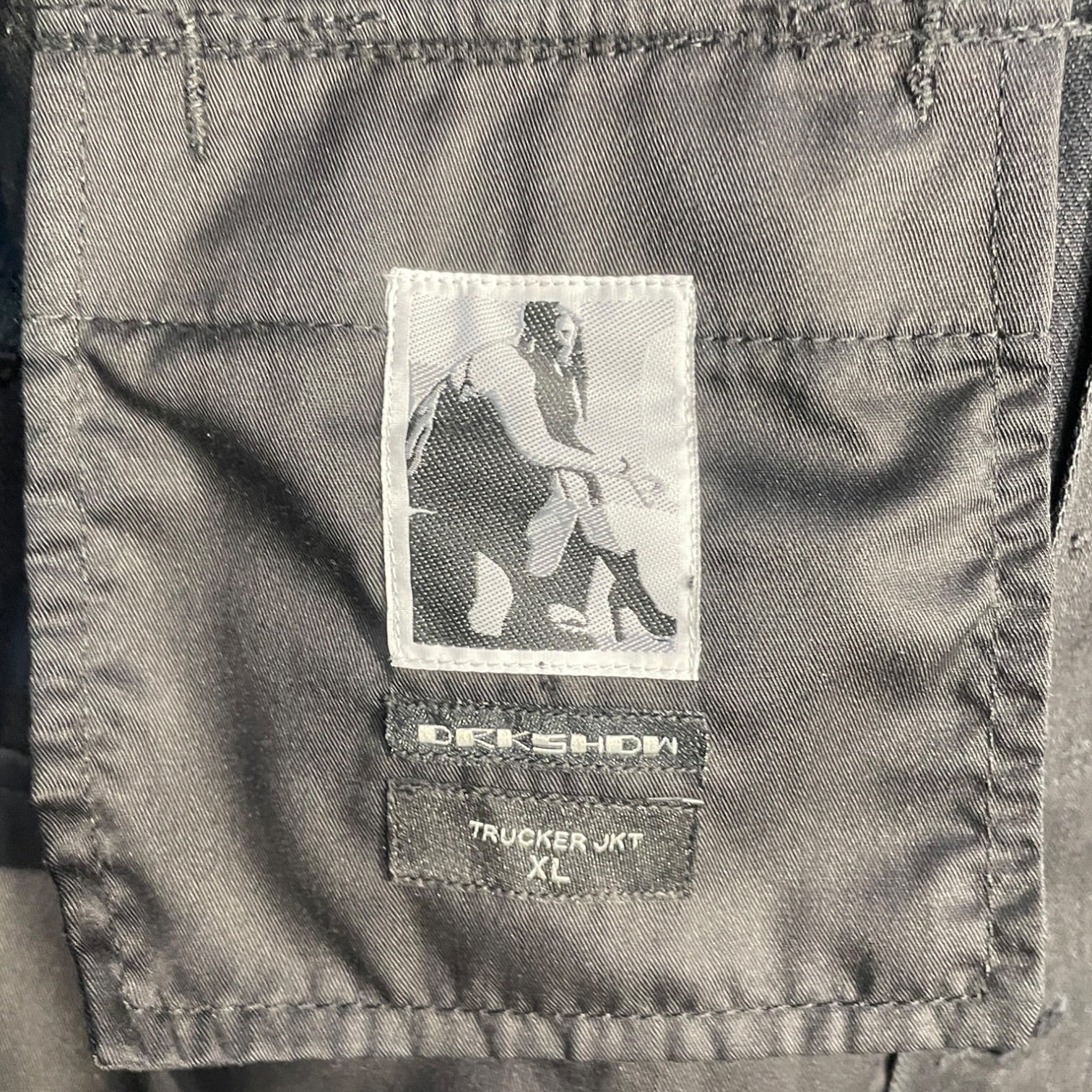 Rick Owens/Denim Jkt/XL/Denim/BLK/trucker jacket view 4