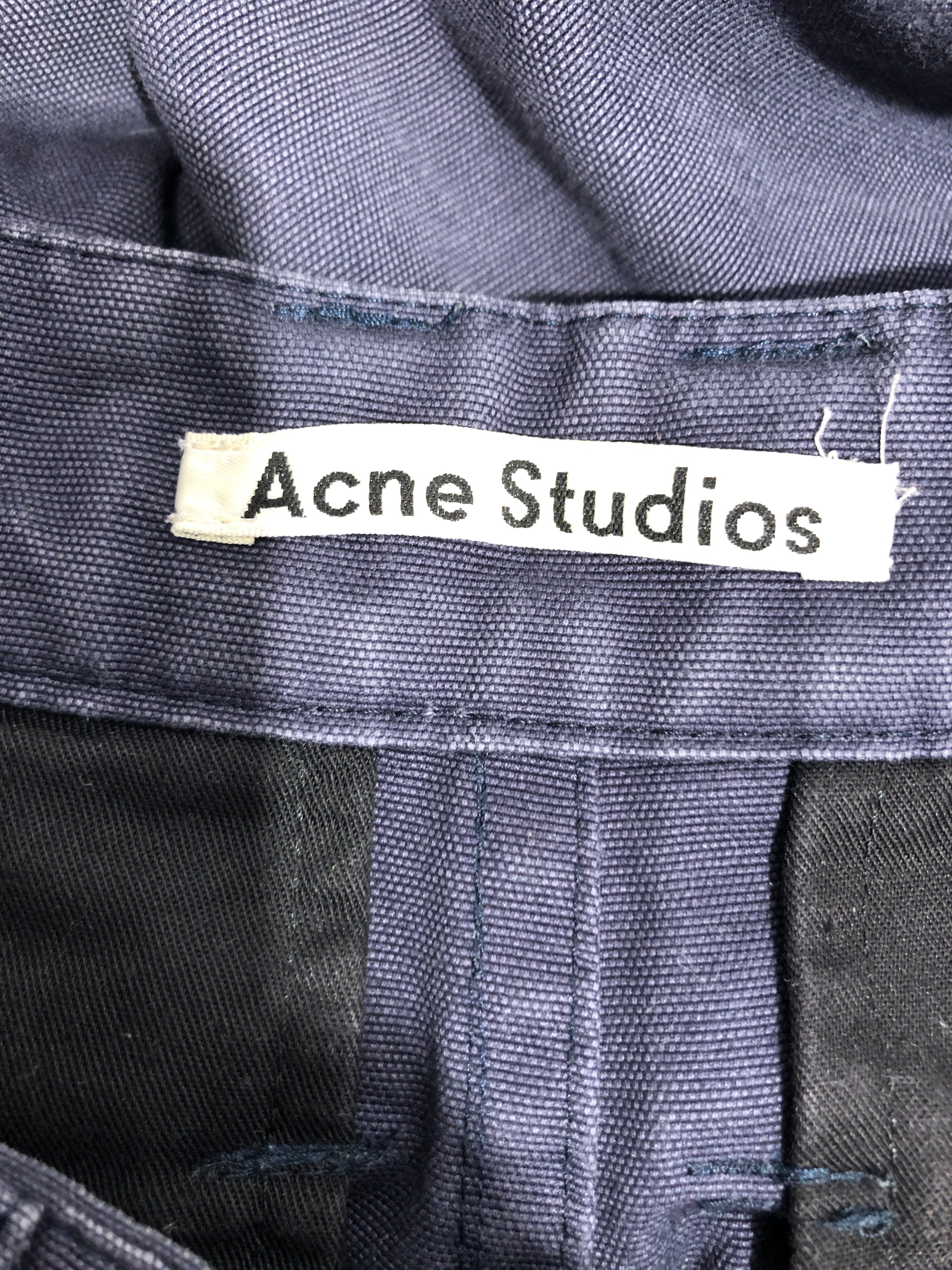 Acne Studios/Cargo Pants/48/Cotton/NVY/ view 3