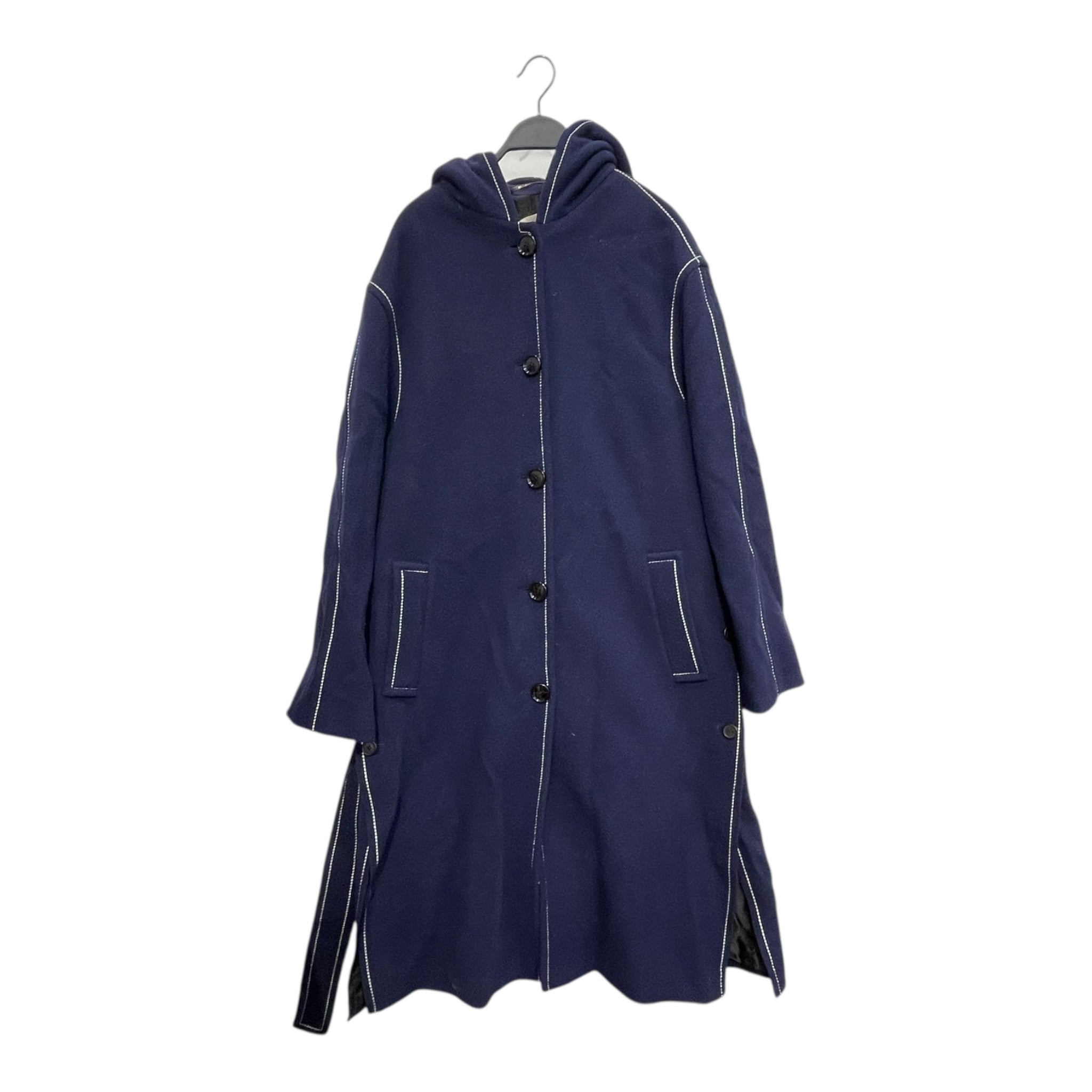 MARNI/Trench Coat/44/Wool/NVY/TOP STITCHED BATH ROBE TRENCH view 1