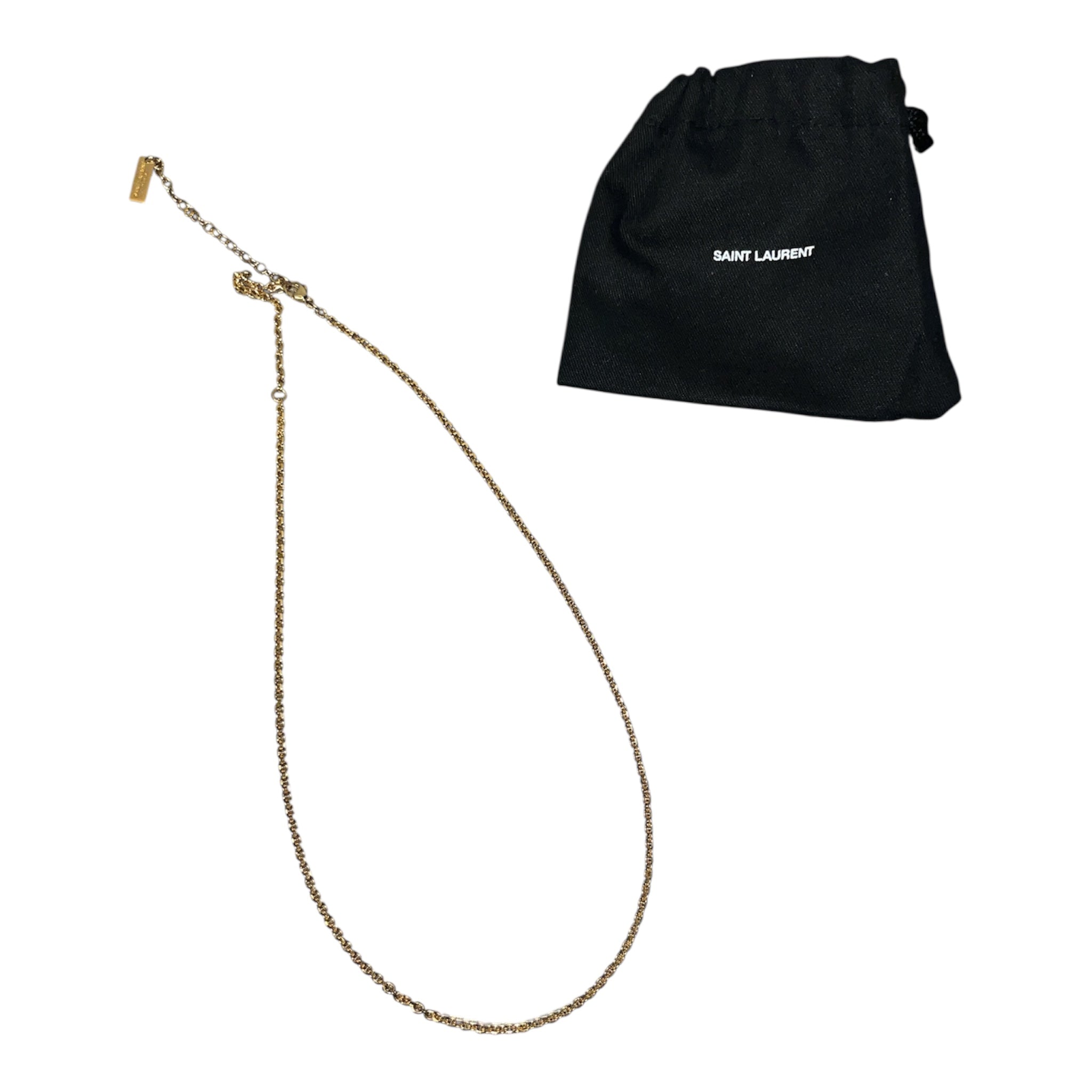 SAINT LAURENT/Necklace/Stainless/Zirconia/GLD/ view 2