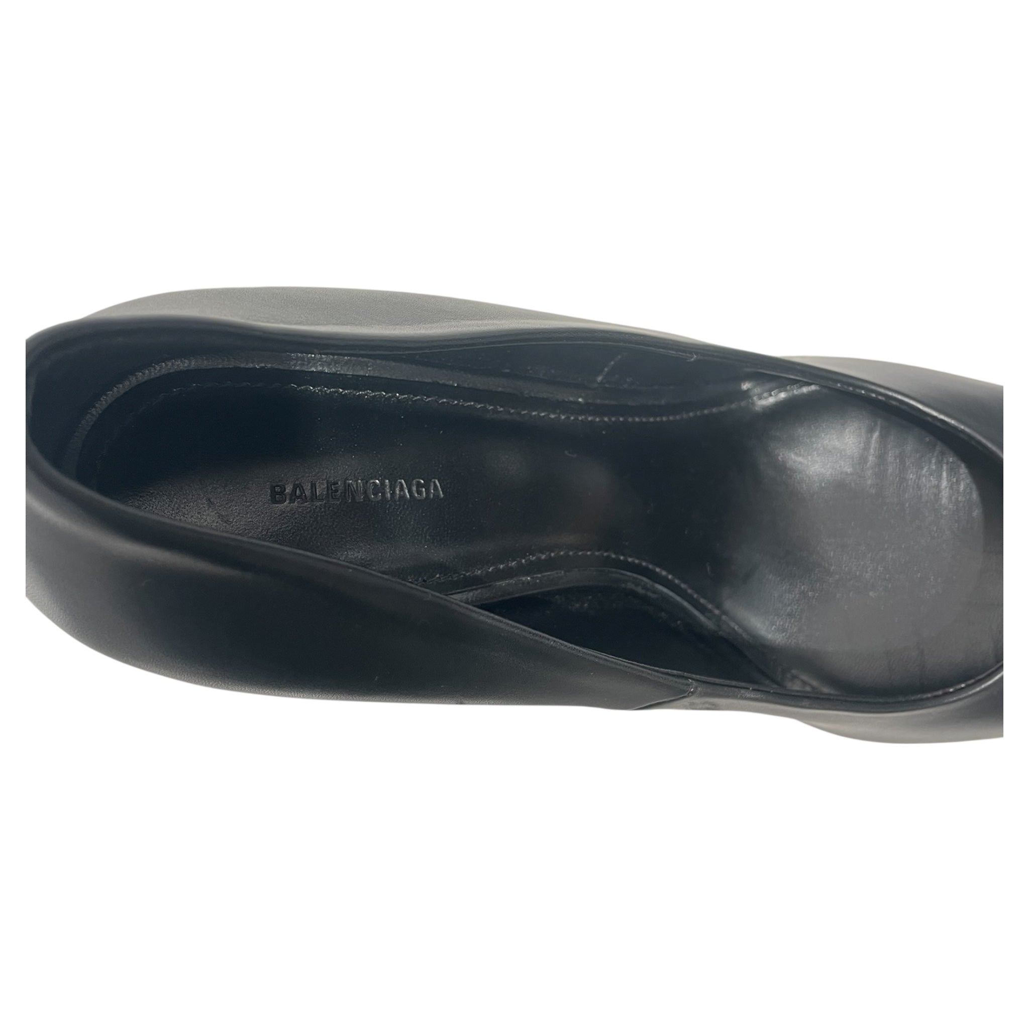 BALENCIAGA/Heels/EU 37/BLK/90mm FLex BB Knife Pumps view 3