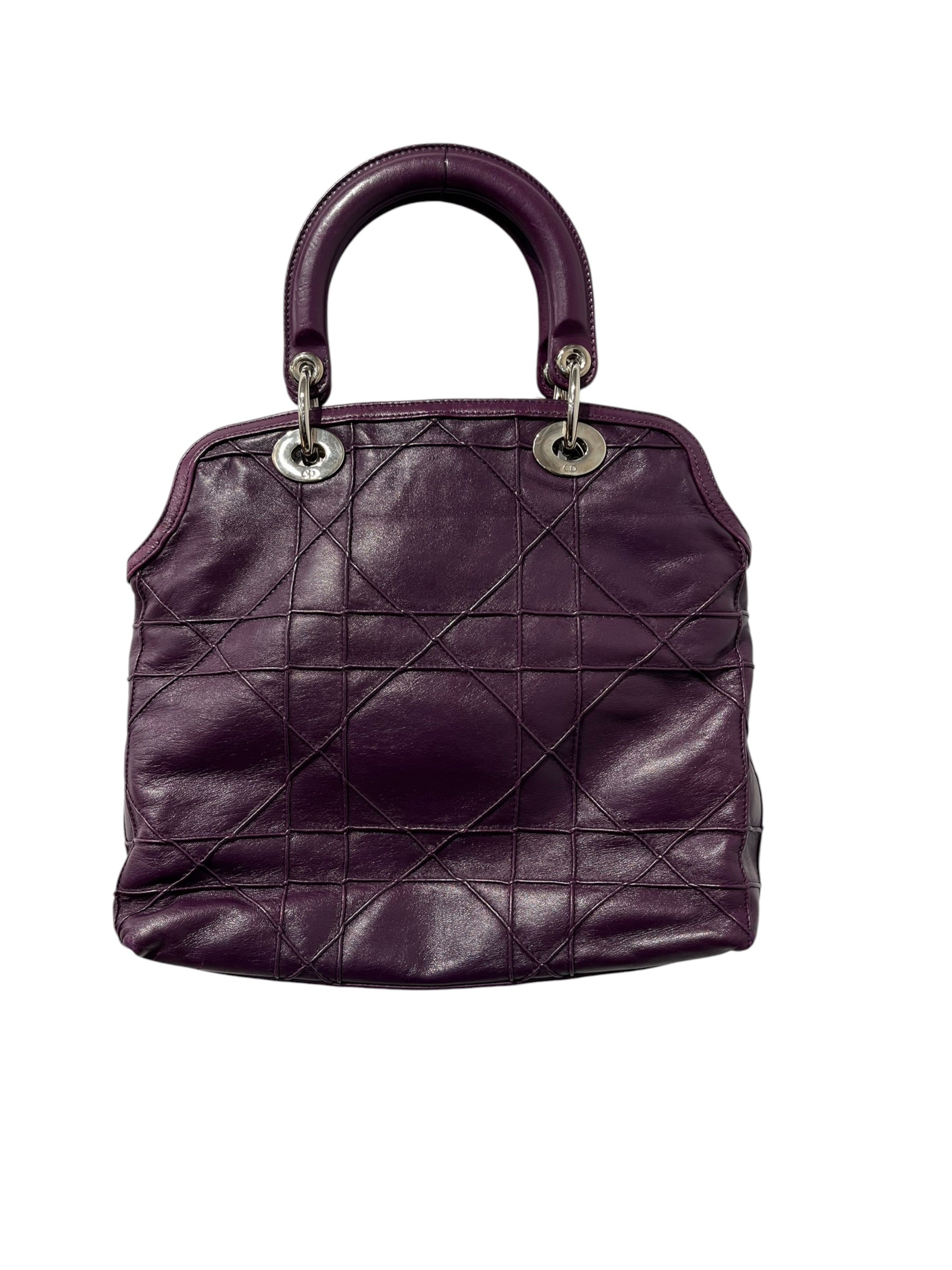 Christian Dior/Cross Body Bag/Leather/PPL/cannage granville view 2