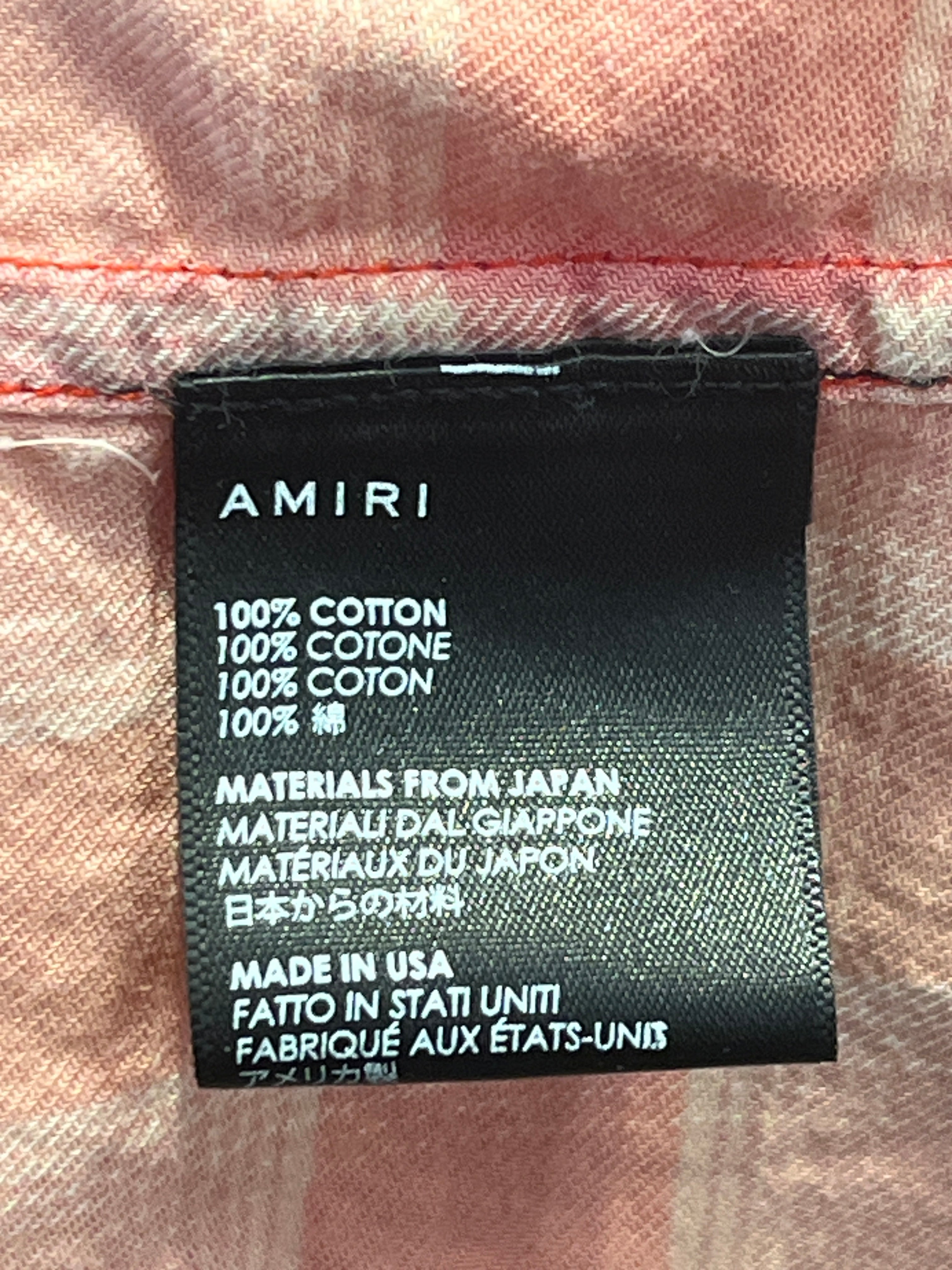 AMIRI/Flannel Shirt/XS/Cotton/RED/RED/PNK FADED FLANNEL view 4
