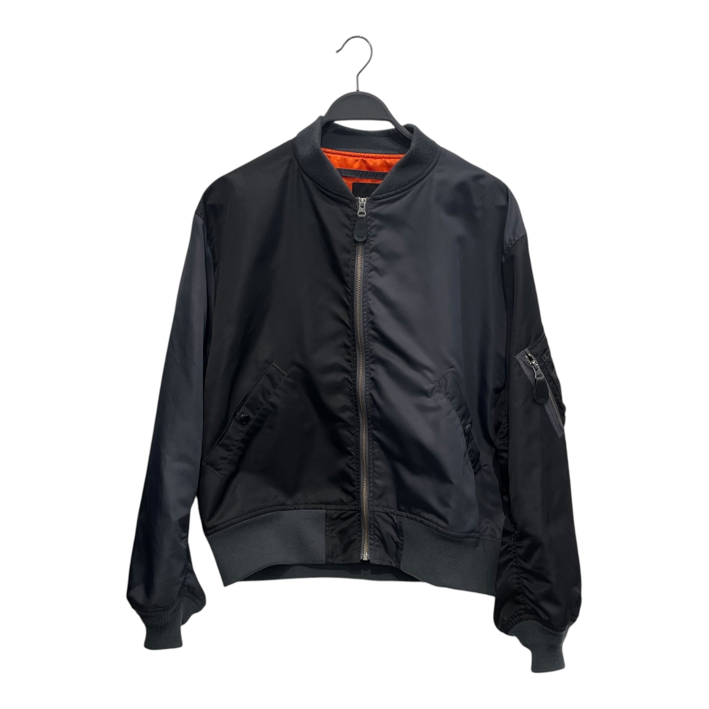 BEAMS/Flight Jkt/S/Nylon/BLK/TWO TONED BLACK BOMBER view 1