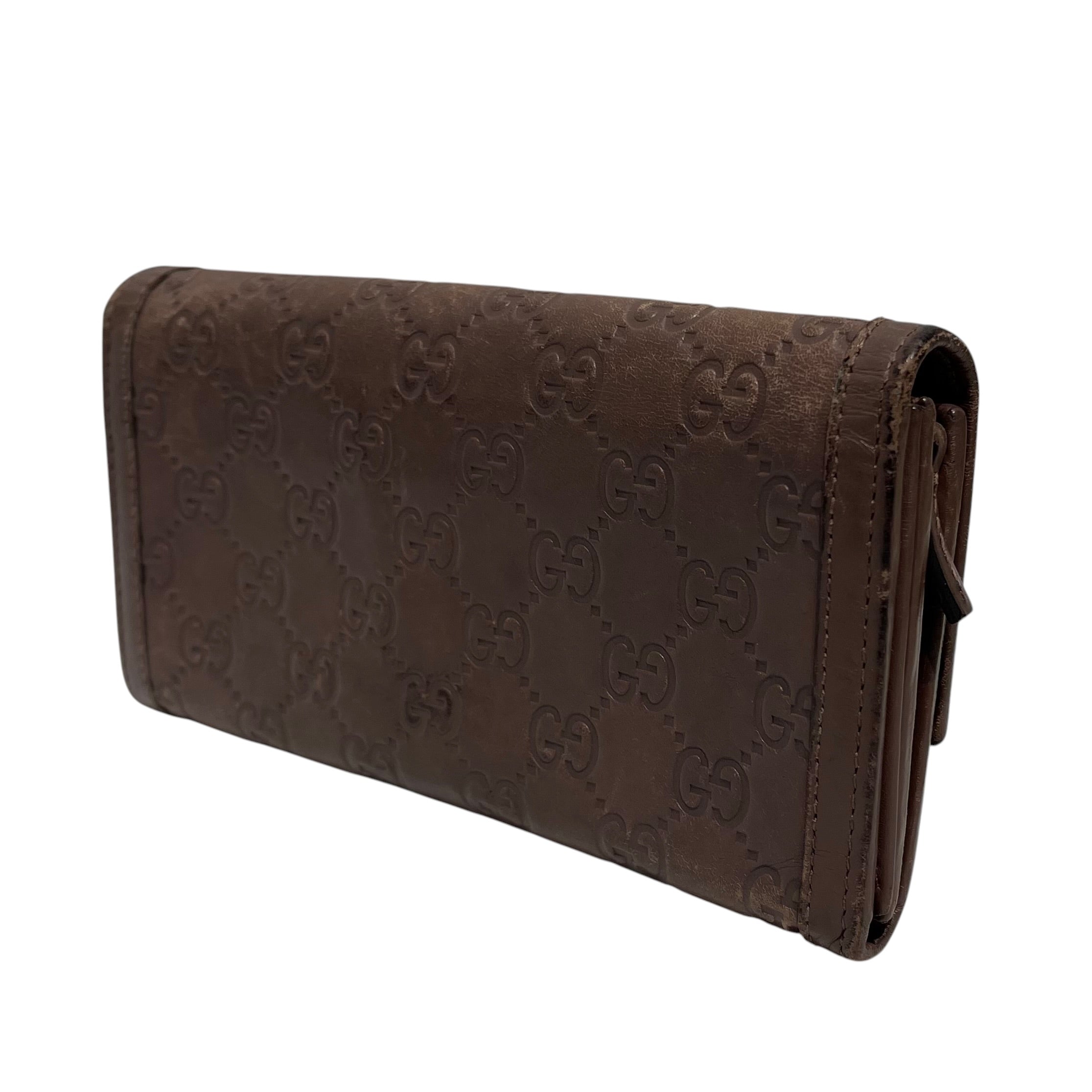 GUCCI/Trifold Wallet/All Over Print/Leather/BRW/282-431-1147-GLD HARDWARE view 2