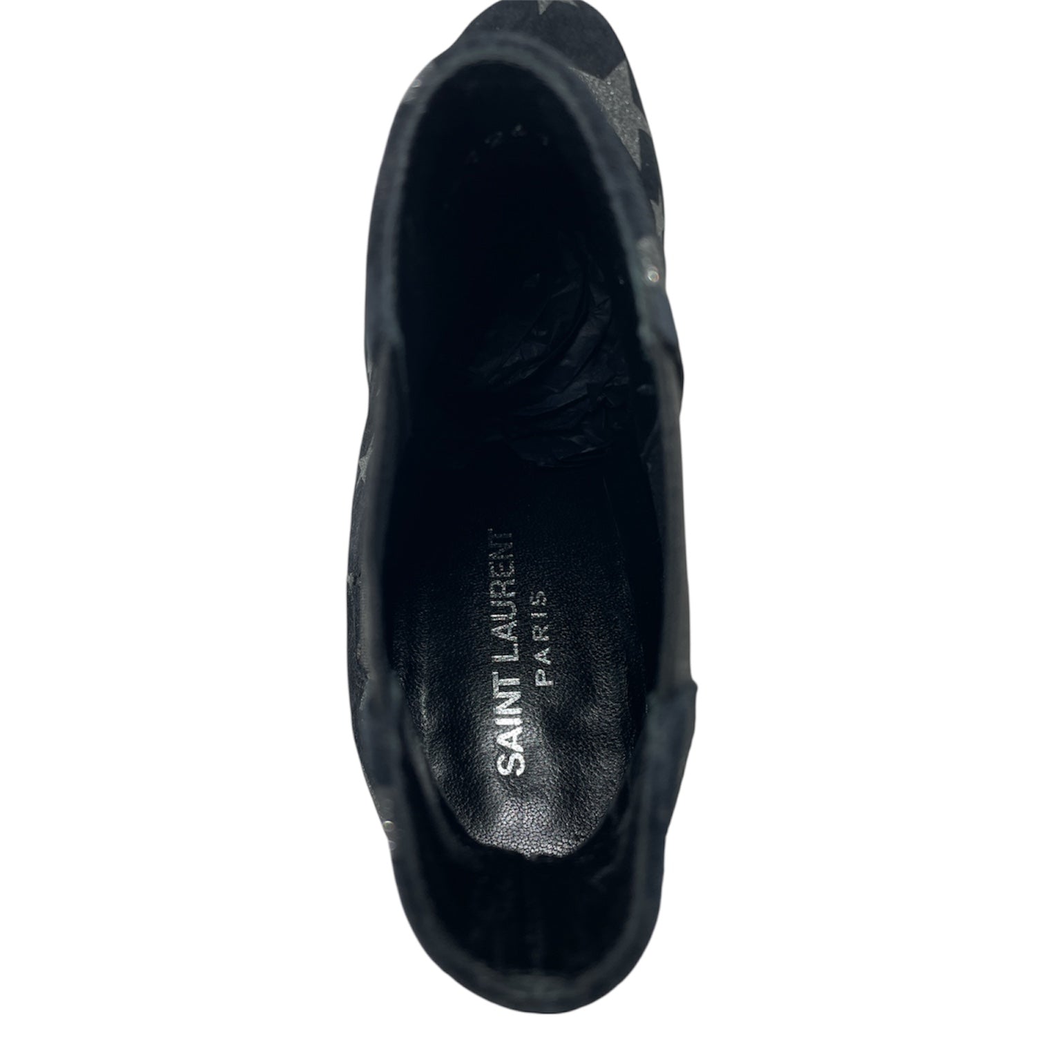 SAINT LAURENT/Boots/EU 35.5/All Over Print/Suede/BLK/GLITTER STAR PRINT HIGH HEEL view 3
