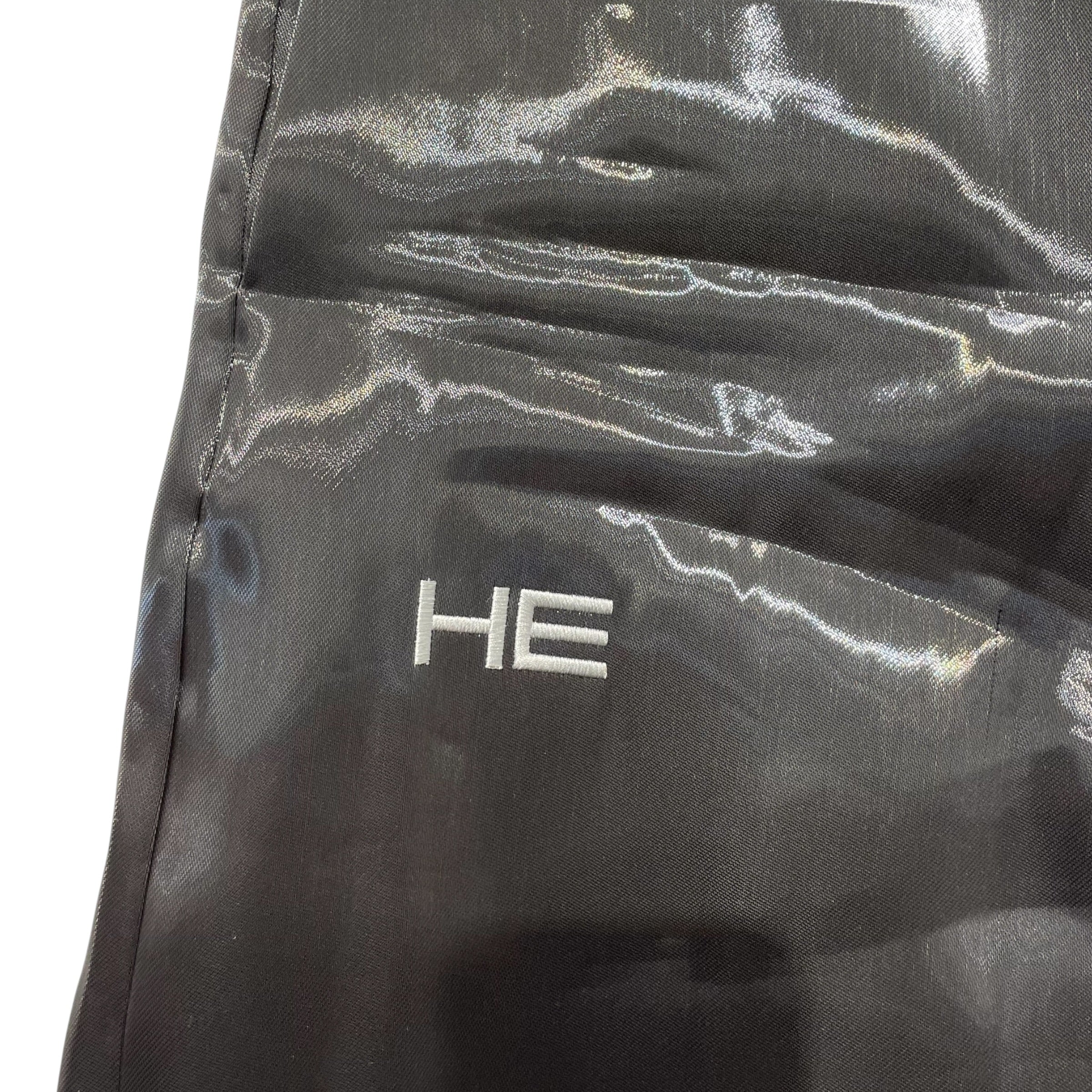 HELIOT EMIL/Straight Pants/S/Nylon/SLV/liquid metal view 5