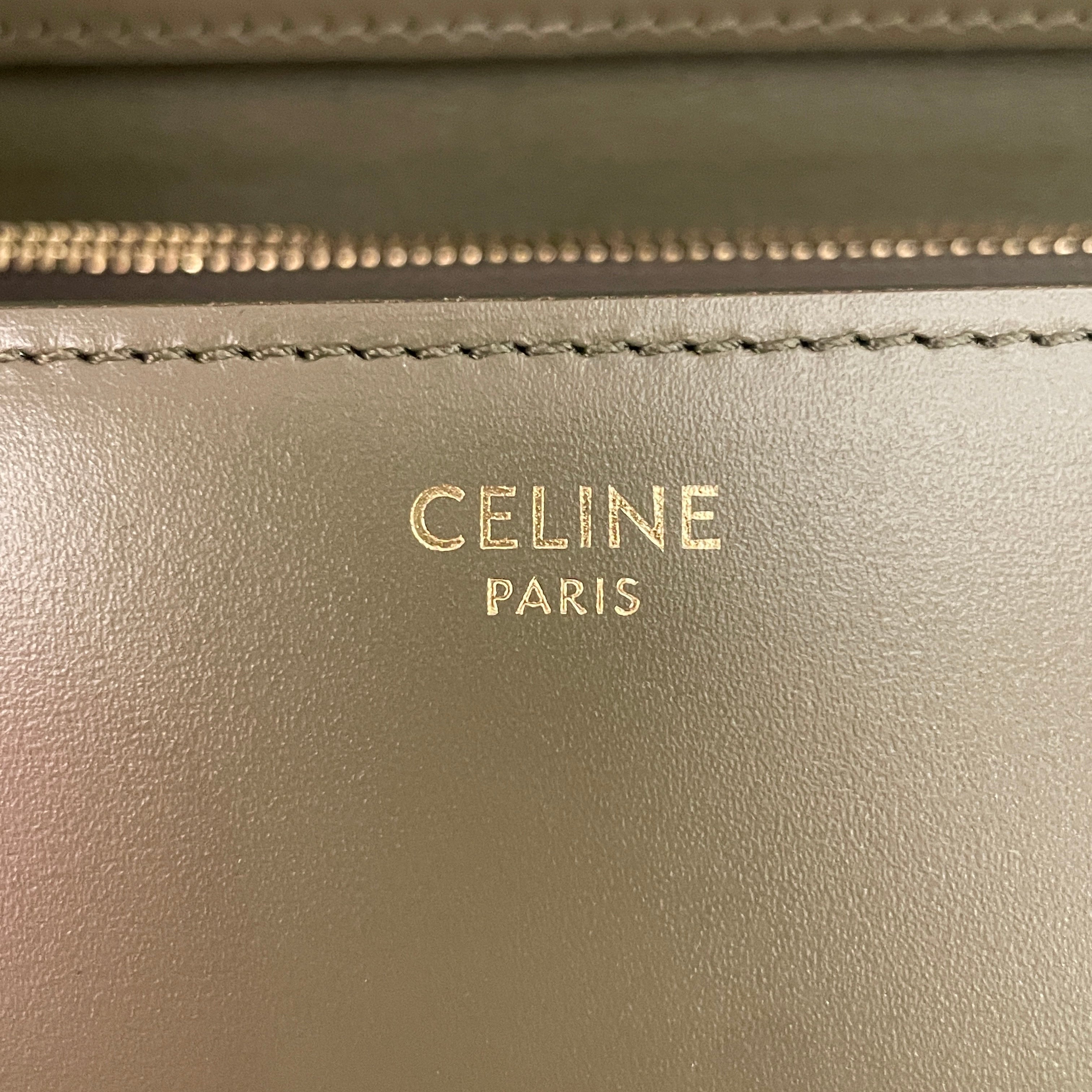 CELINE/Clutch Bag/Acrylic/GRN/LEATHER CLASSIC view 6