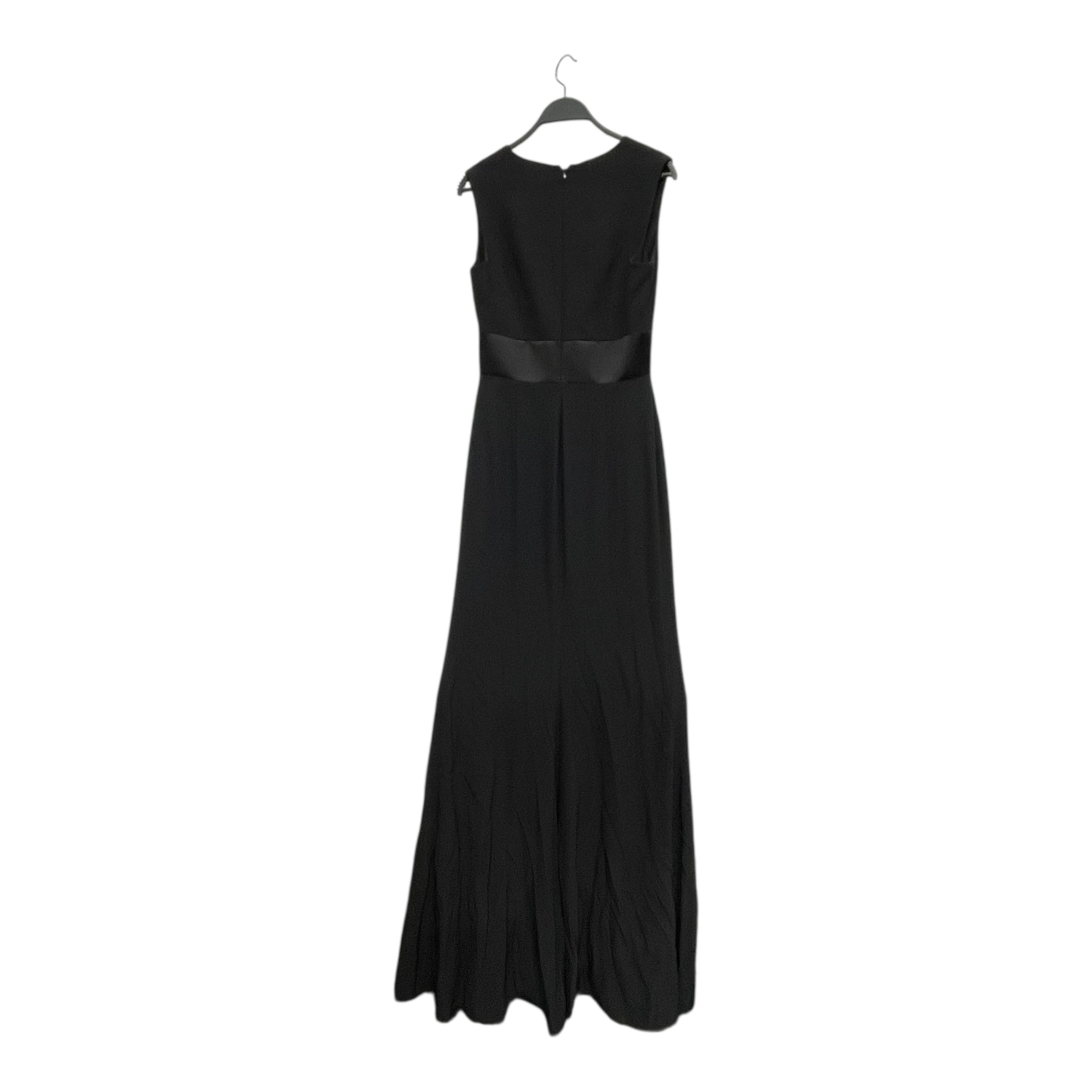 Alexander McQueen/SL Dress/40/Silk/BLK/VNECK FLOOR LENGTH view 1
