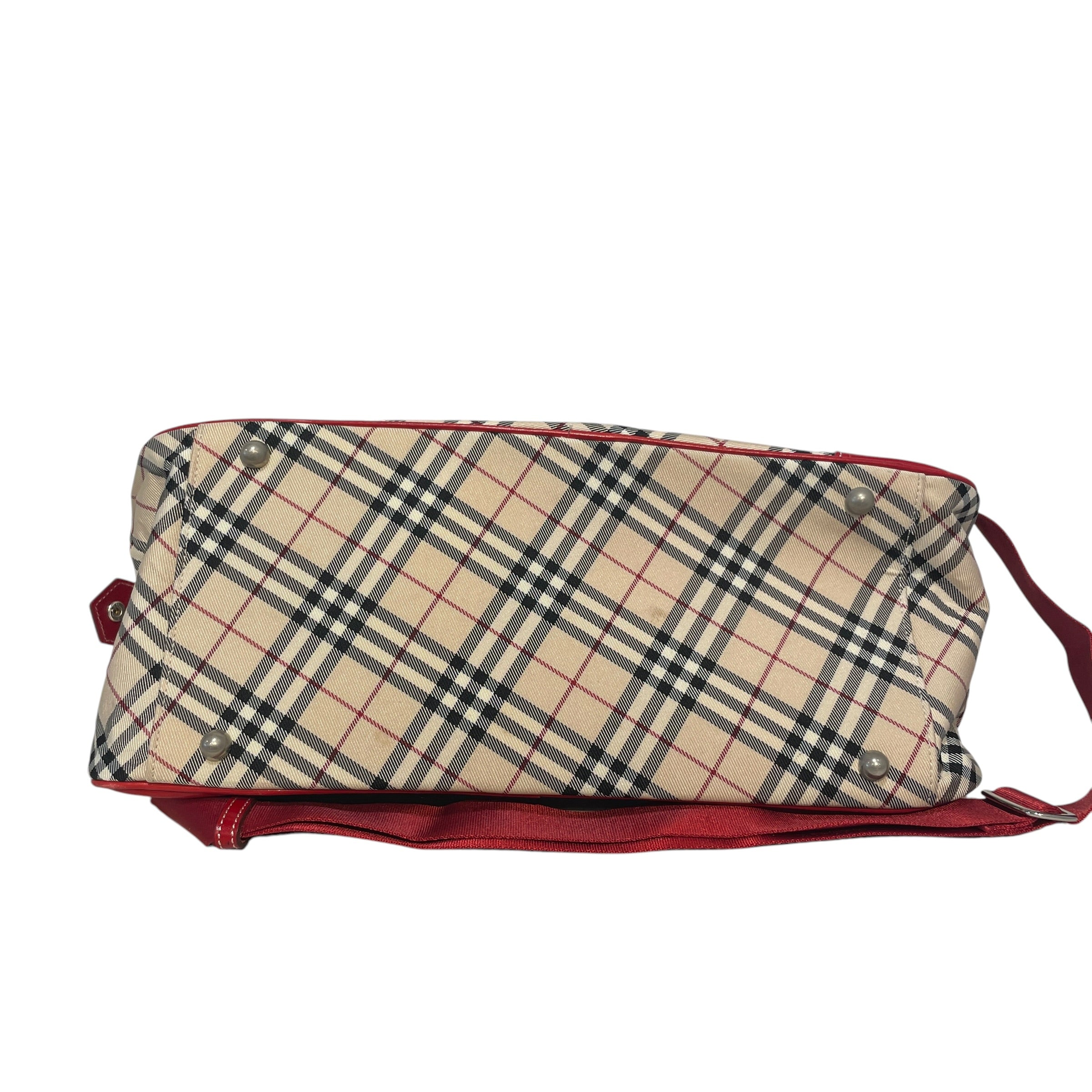 BURBERRY BLUE LABEL/Luggage/Monogram/Cotton/BEG/Large Nova Check Bag view 3
