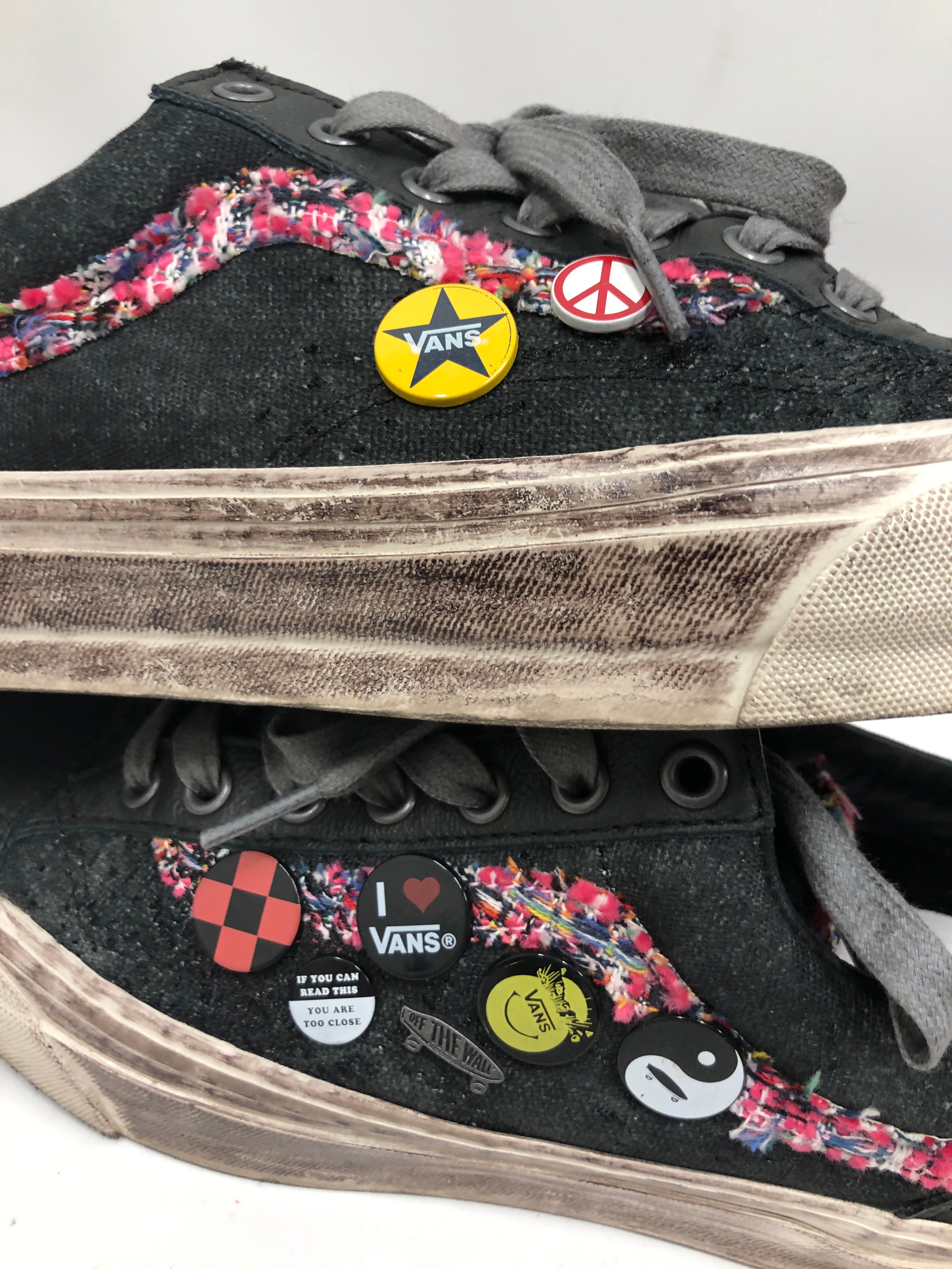 VANS/Low-Sneakers/US 8/Cotton/GRY/souvenior old skool 36 view 4