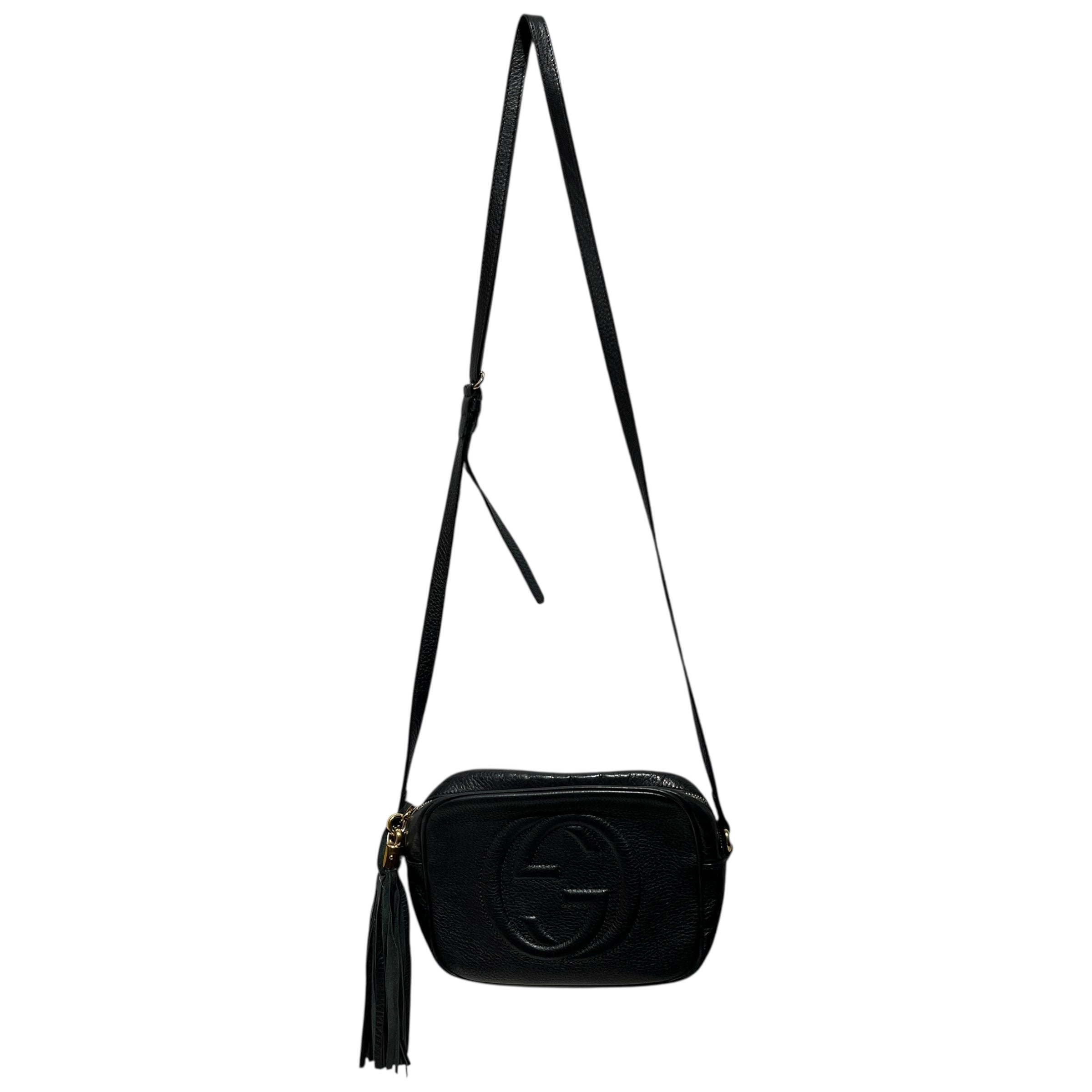 GUCCI/Cross Body Bag/Leather/BLK/SOHO DISCO view 1