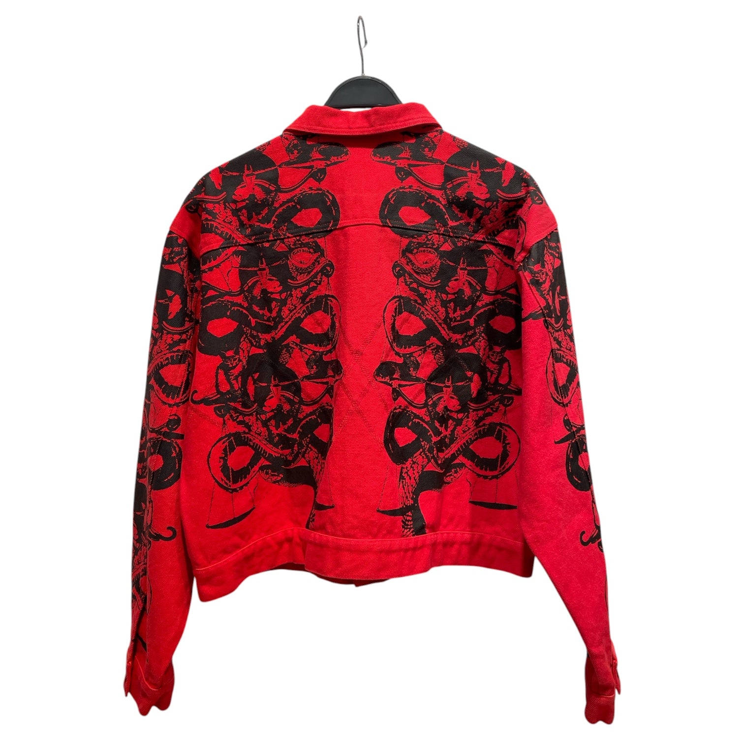 NVR/Denim Jkt/S/Denim/RED/All Over Print/SNAKES! view 2