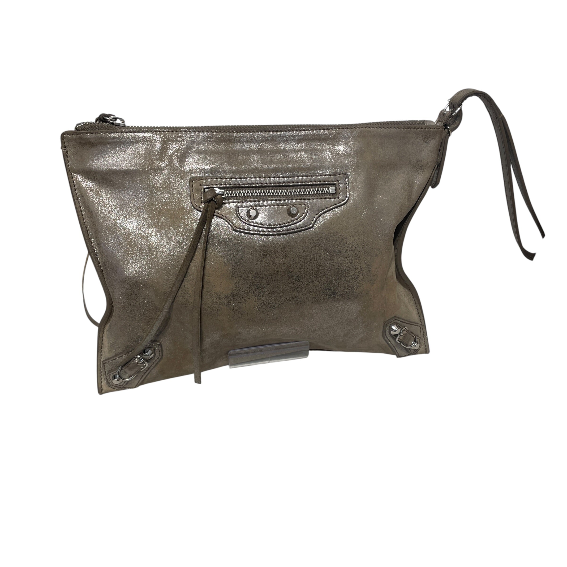 BALENCIAGA/Pouch/Leather/SLV/city leather vanity case view 1
