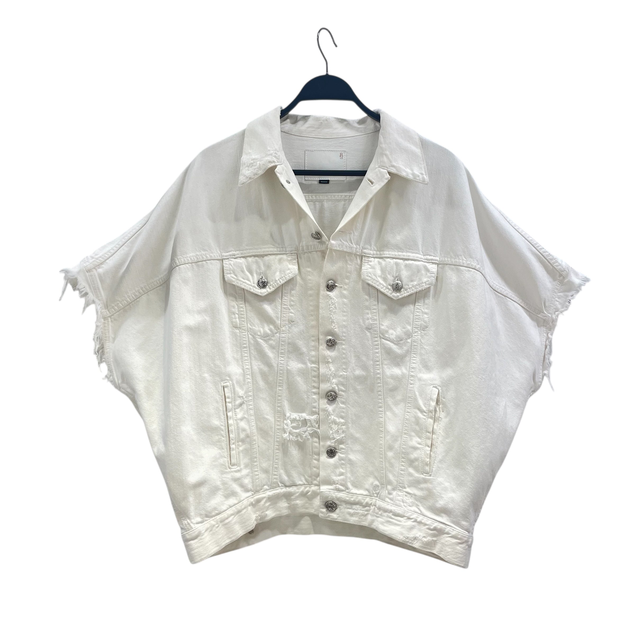 R13/Vest/M/Denim/WHT/R13 WHITE DENIM VEST view 1