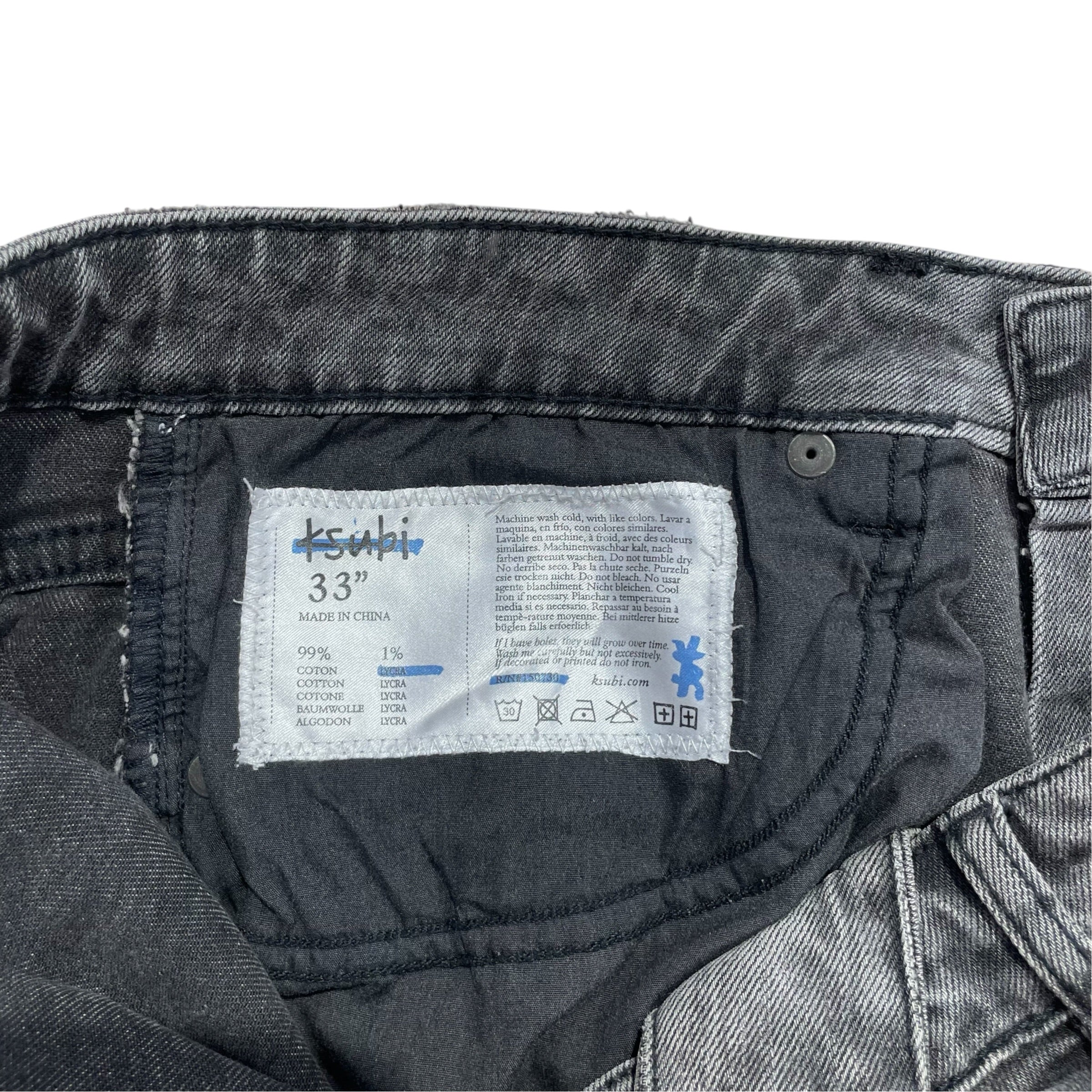 ksubi/Skinny Pants/33/Cotton/GRY/rn 150730 Script view 3