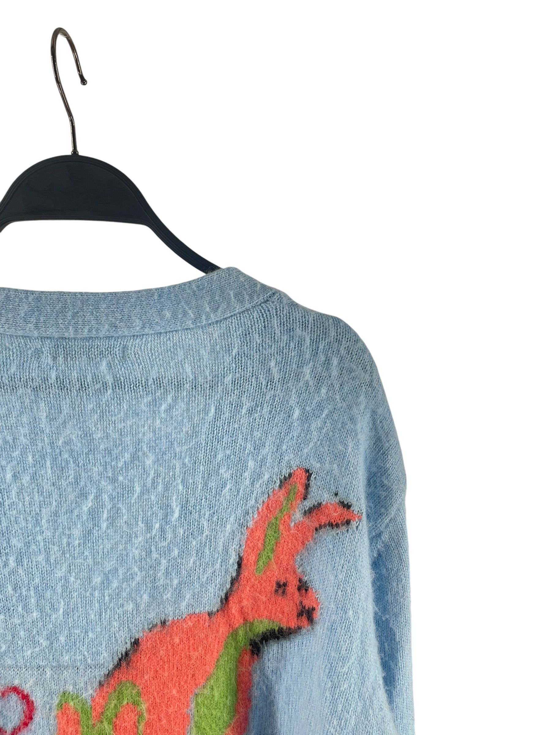 MARNI/Cardigan/44/Cotton/BLU/RABBIT HEART YEAR OF RABBIT view 4