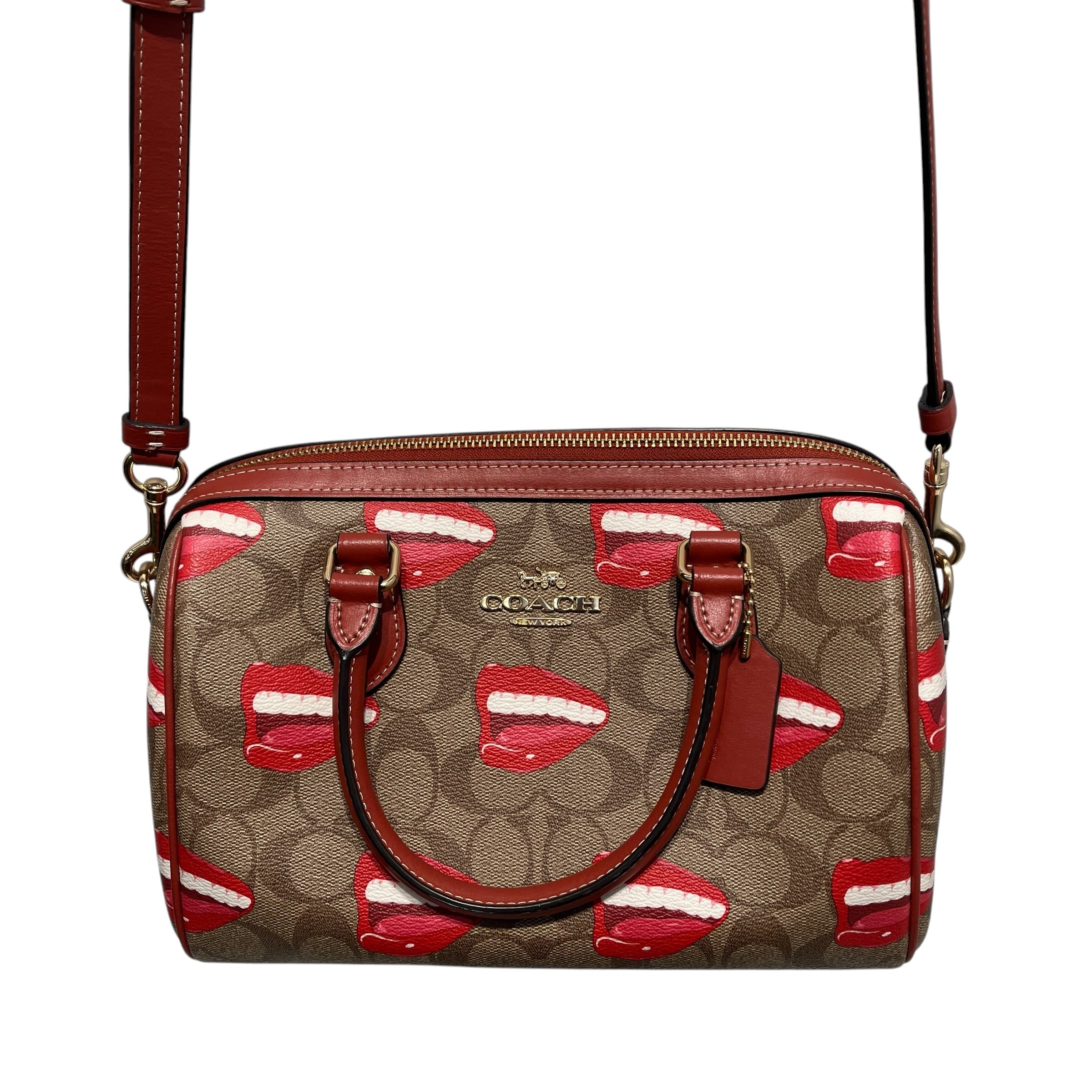 COACH/Bag/All Over Print/Leather/BRW/SATCHEL MOUTH PRINT view 19