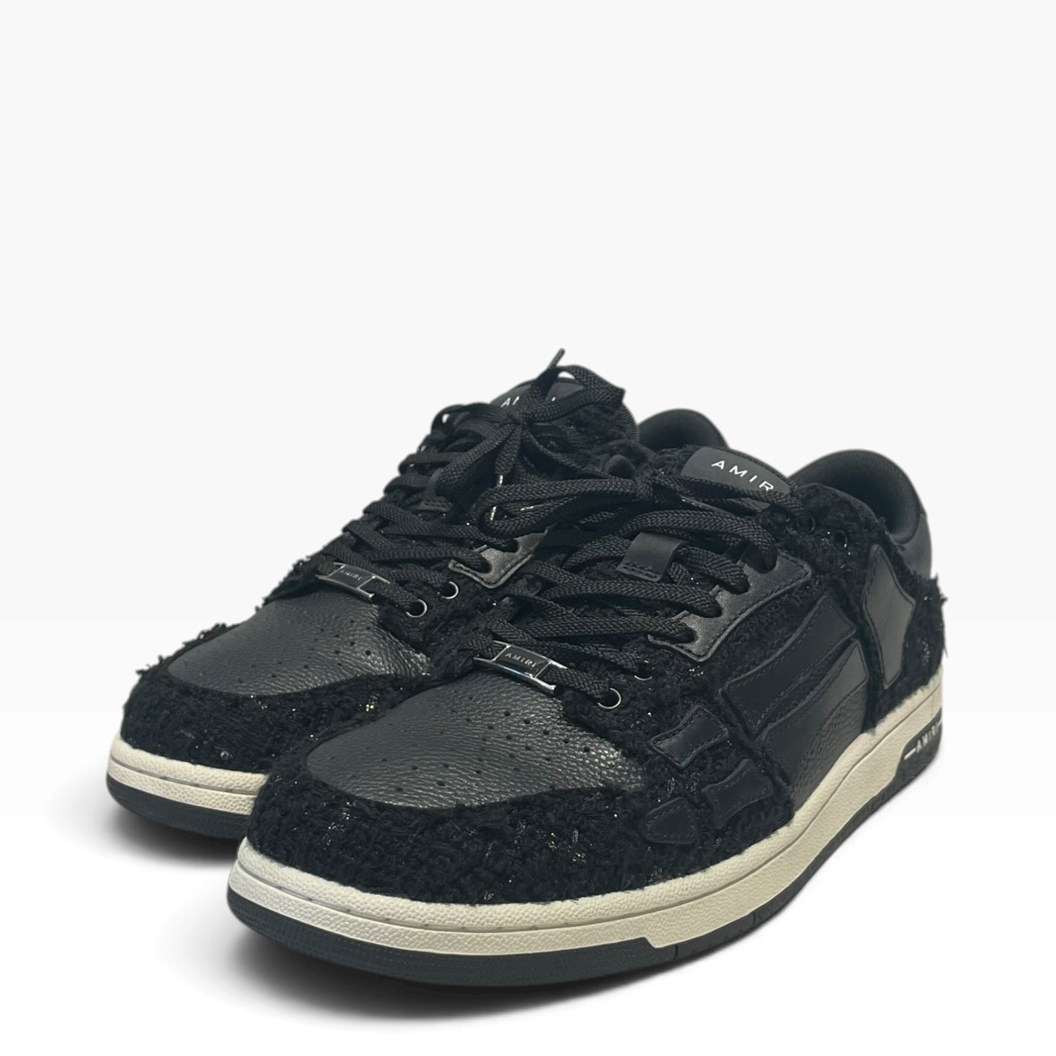 AMIRI/Low-Sneakers/US 11/Leather/BLK/Boucle Skeleton