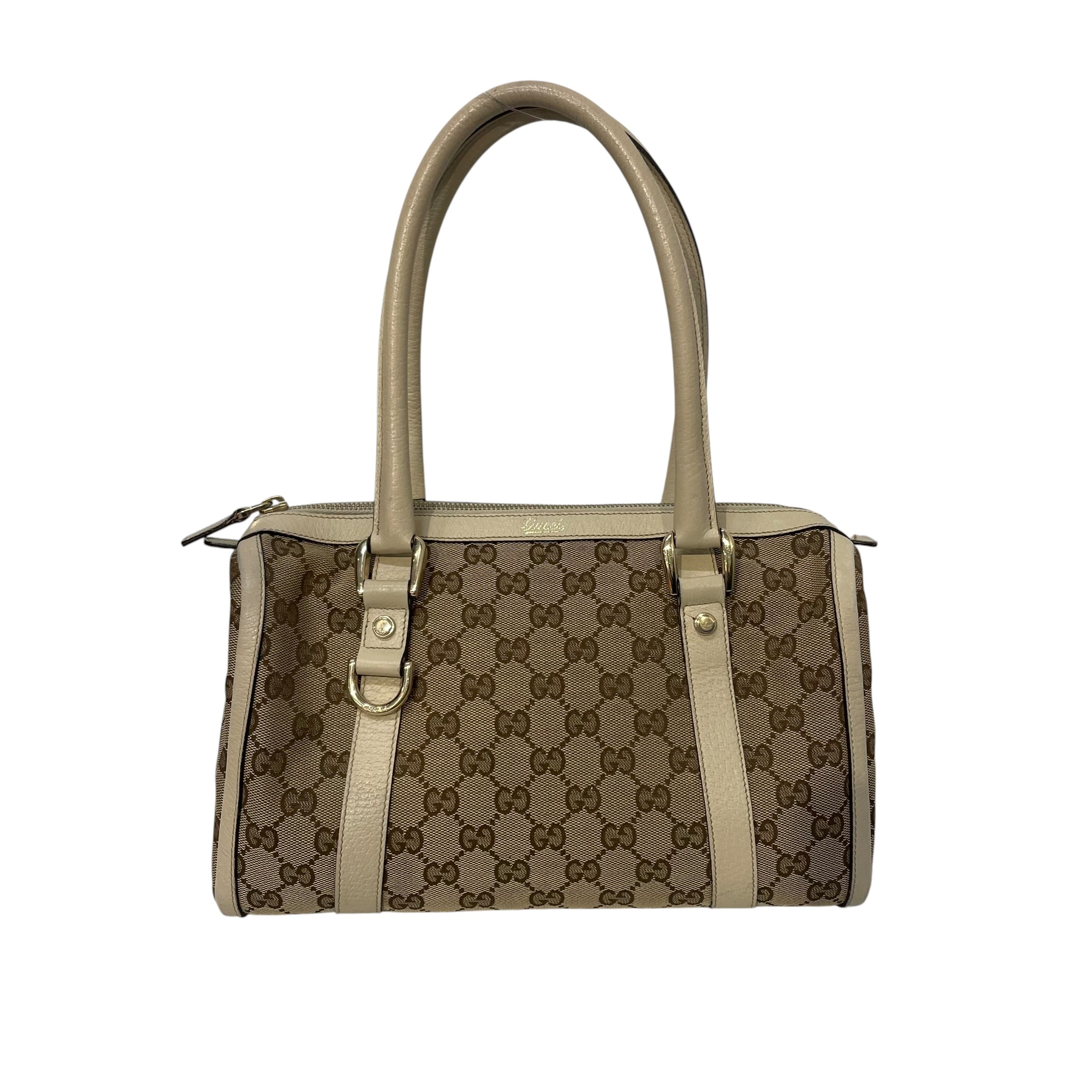 GUCCI/Hand Bag/Monogram/CRM/GG canvas  abbey boston bag view 1