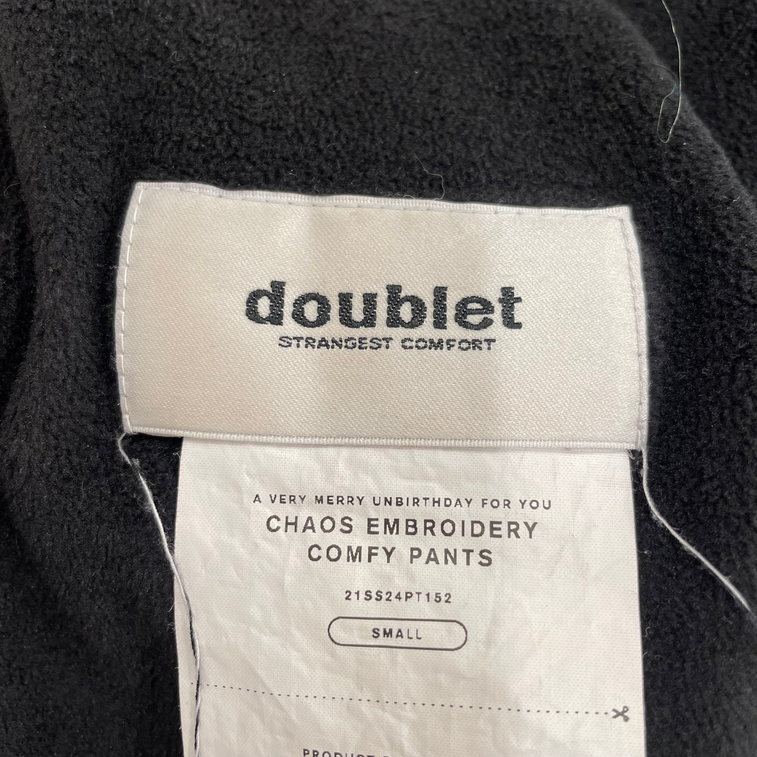 doublet/Straight Pants/S/Velour/BLK/velour corduroy joggers view 3