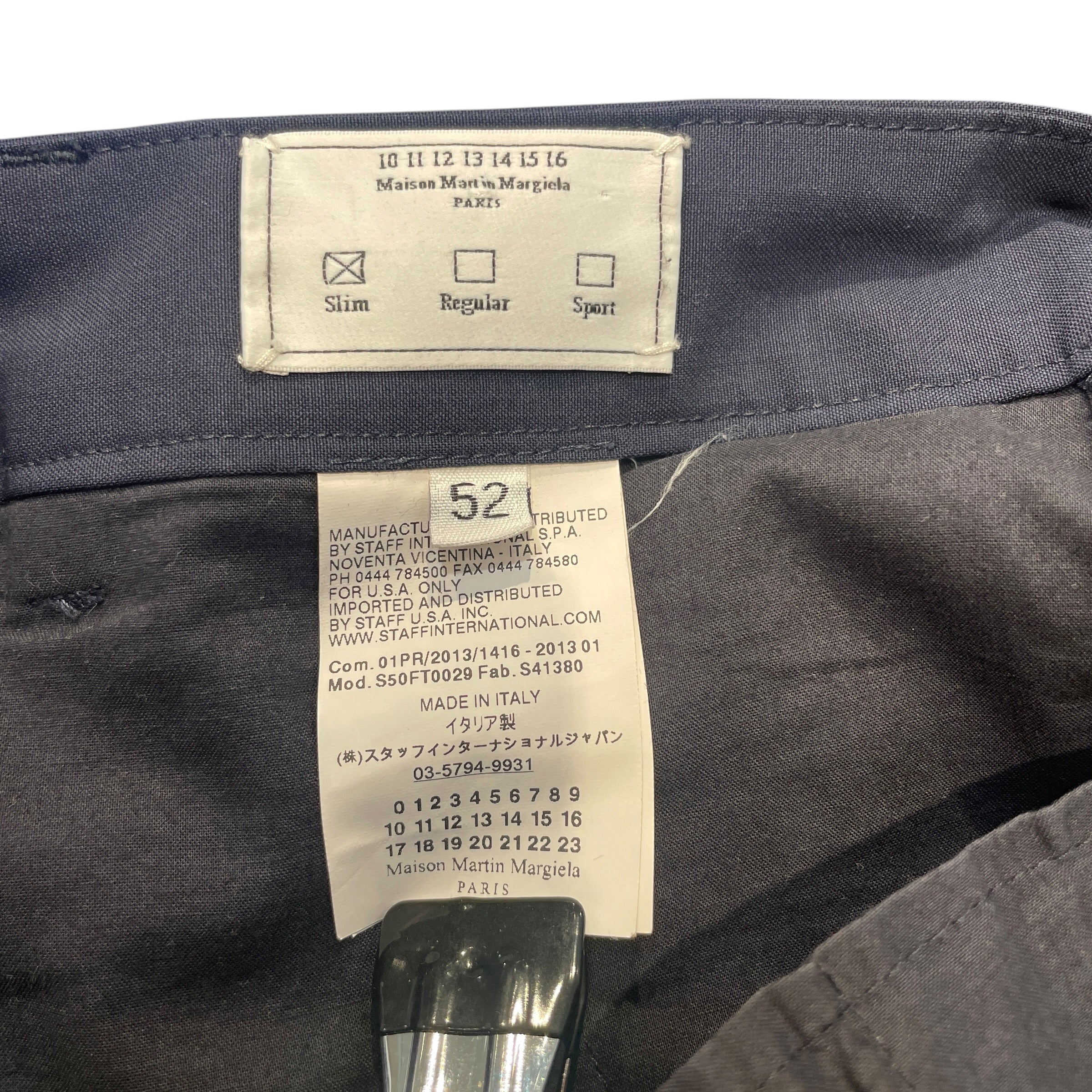 Maison Margiela/Slacks/52/Wool/Navy/ view 3
