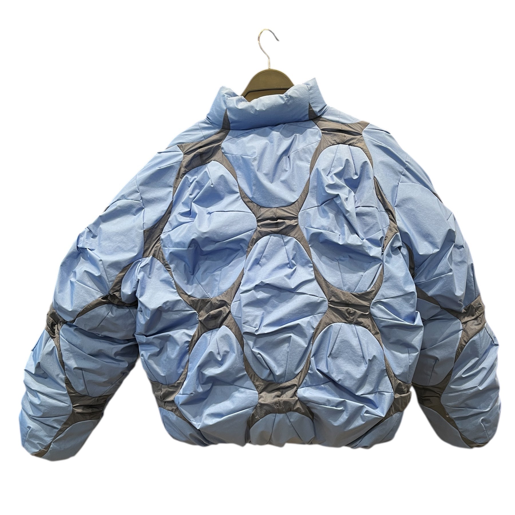 POST ARCHIVE FACTION/Puffer Jkt/L/Nylon/BLU/All Over Print/4.0 DWN LEFT PUFFER view 2