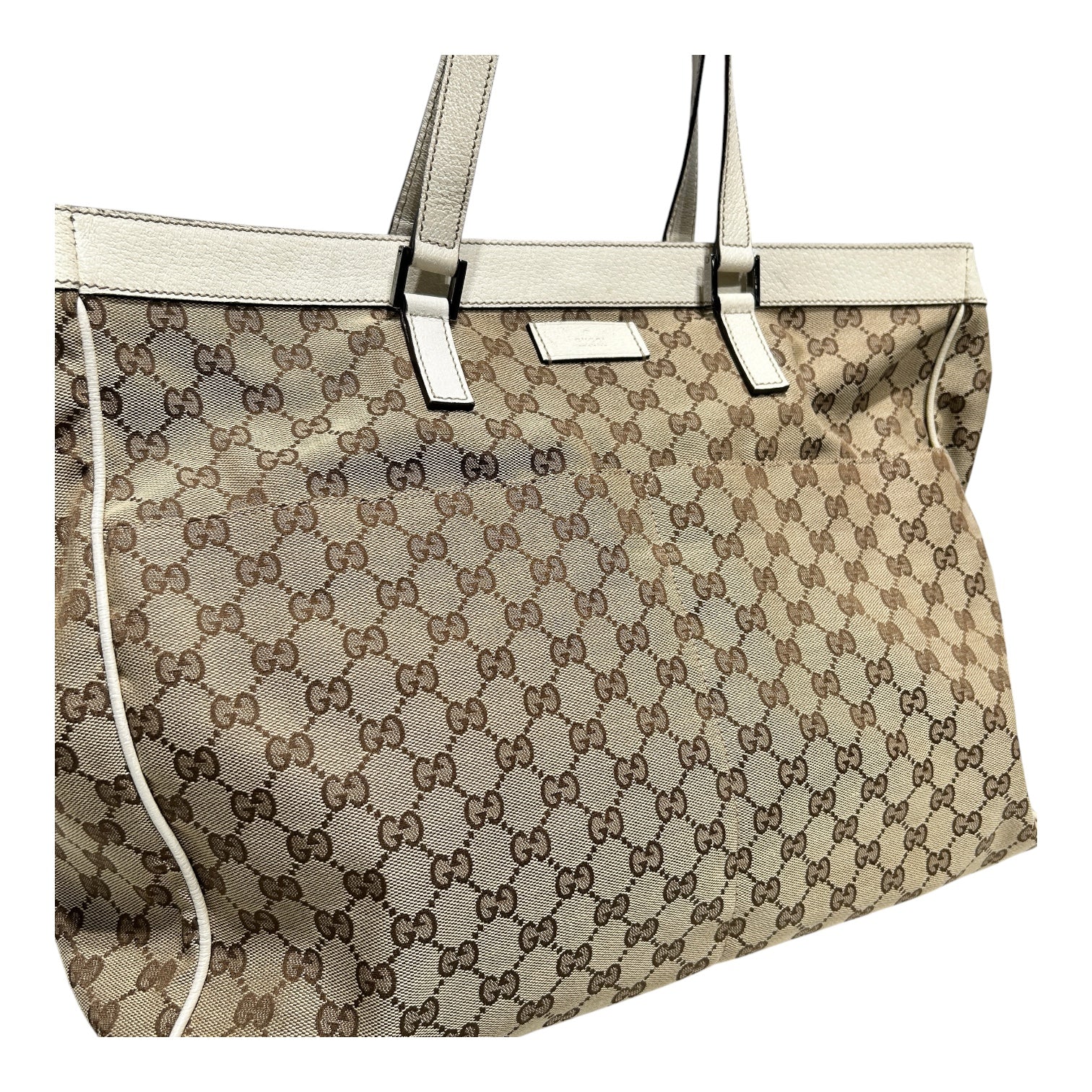 GUCCI/Tote Bag/Monogram/CML/Large Monogram Tote w Pockets view 6