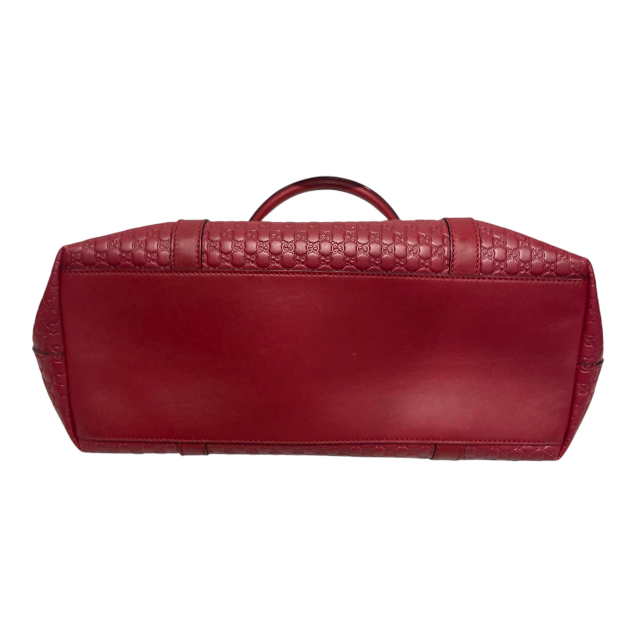 GUCCI/Tote Bag/Monogram/Leather/RED/MICROGUCCISSIMA view 3
