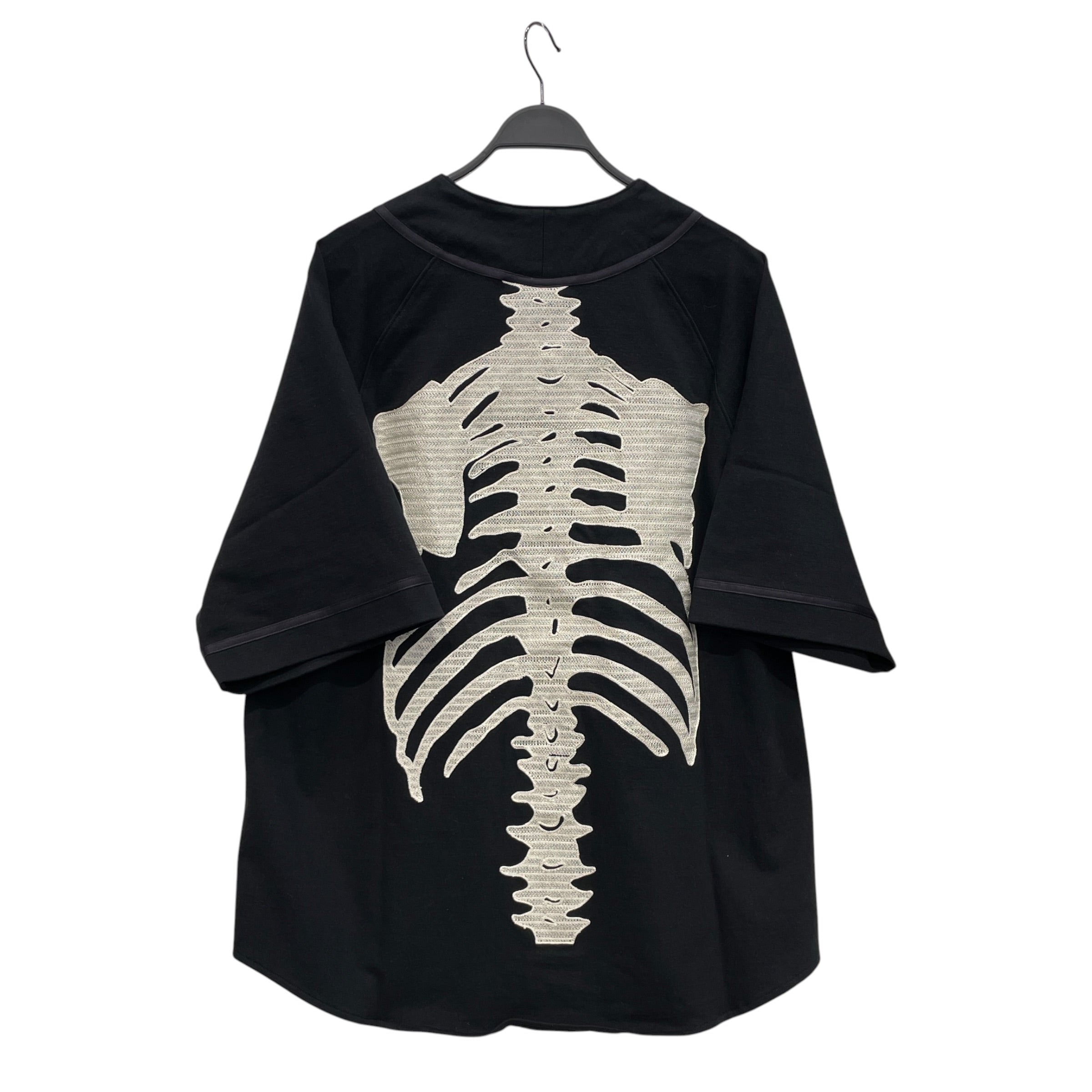 KAPITAL/Baseball Jkt/3/Cotton/BLK/Graphic/EMBRIODERED BONE LOGO view 2