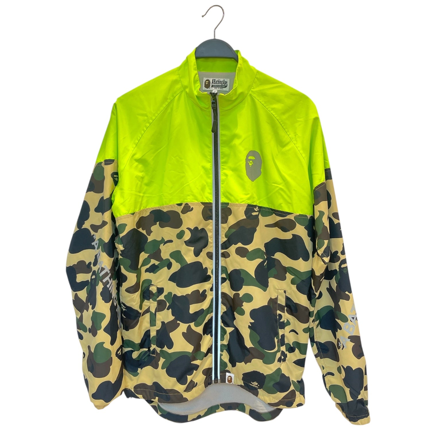 A BATHING APE/Windbreaker/M/Polyester/GRN/Camouflage/cycling/neon grn view 1